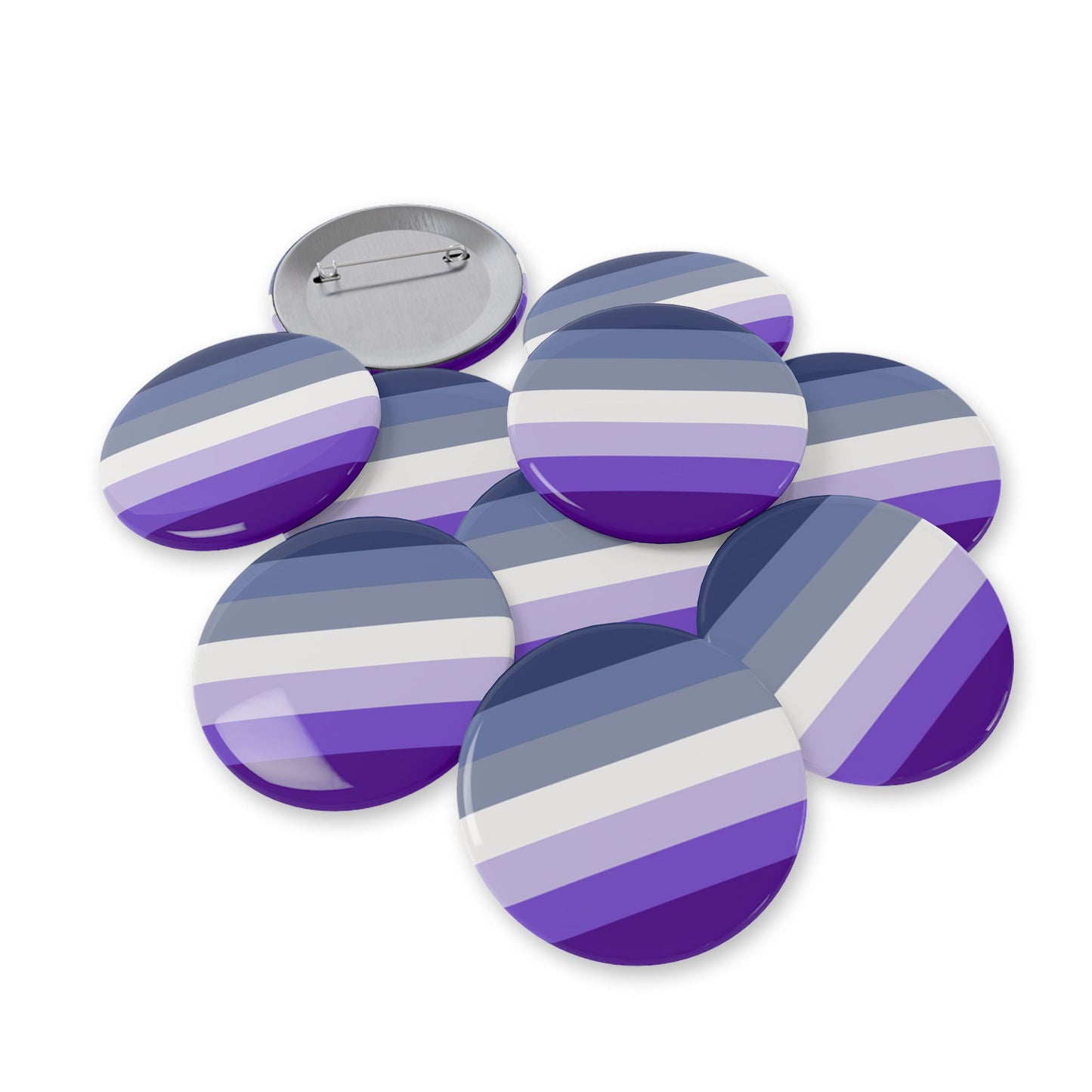 Butch Pride Flag (dorian-rutherford) Round Pins - Multiple Sizes