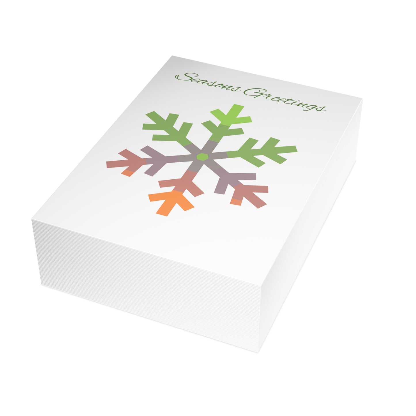 Aliagender Pride Flag Snowflake Greeting Cards