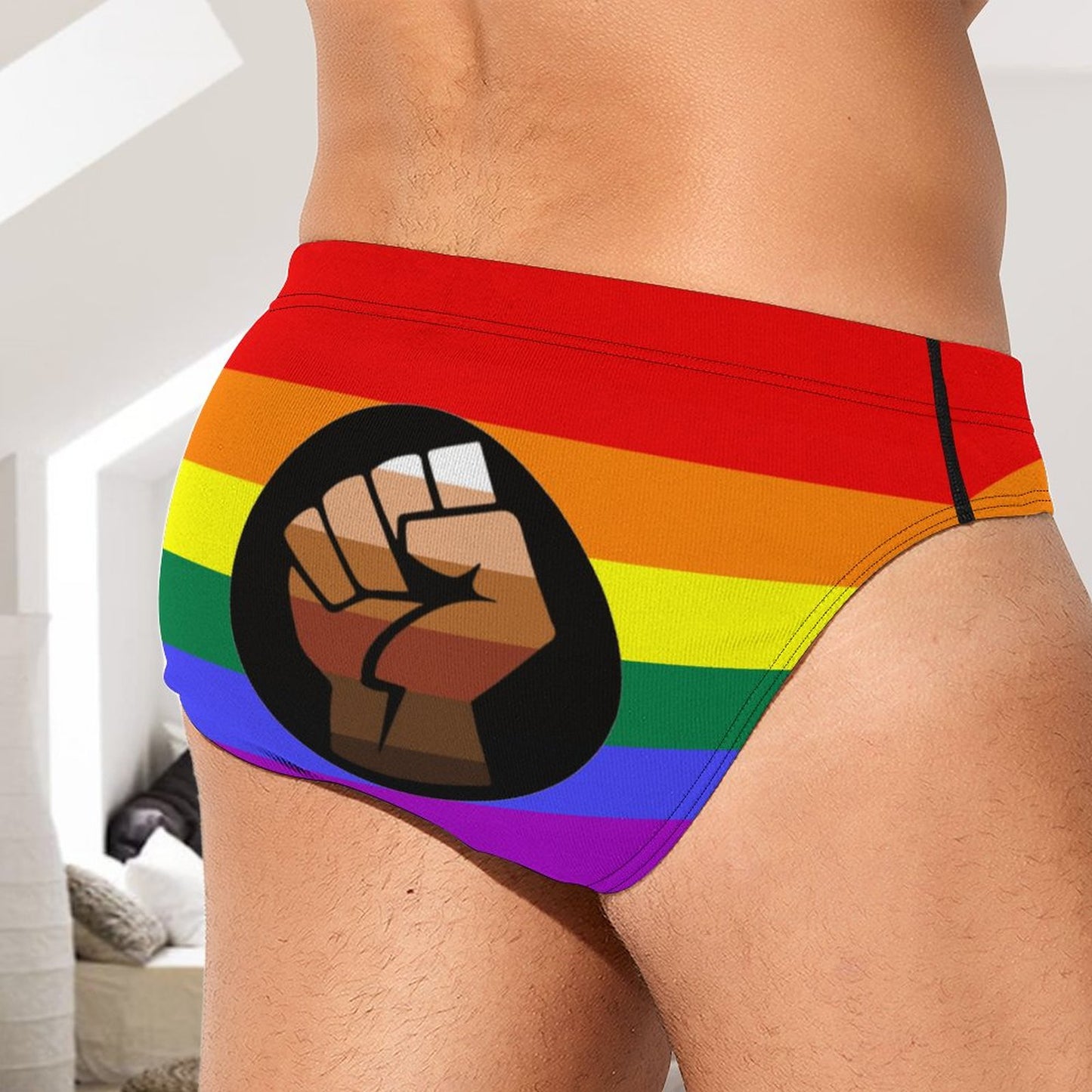 QPOC Pride Flag Briefs – Traditional Masculine Cut