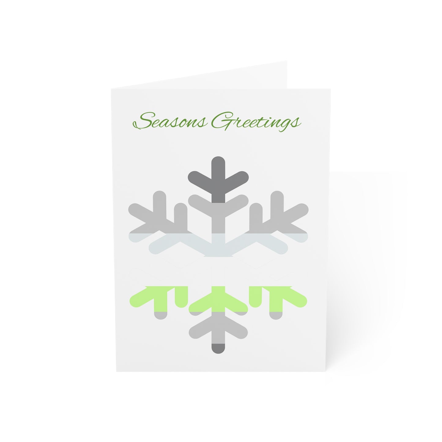 Demiagender Pride Flag Snowflake Greeting Cards