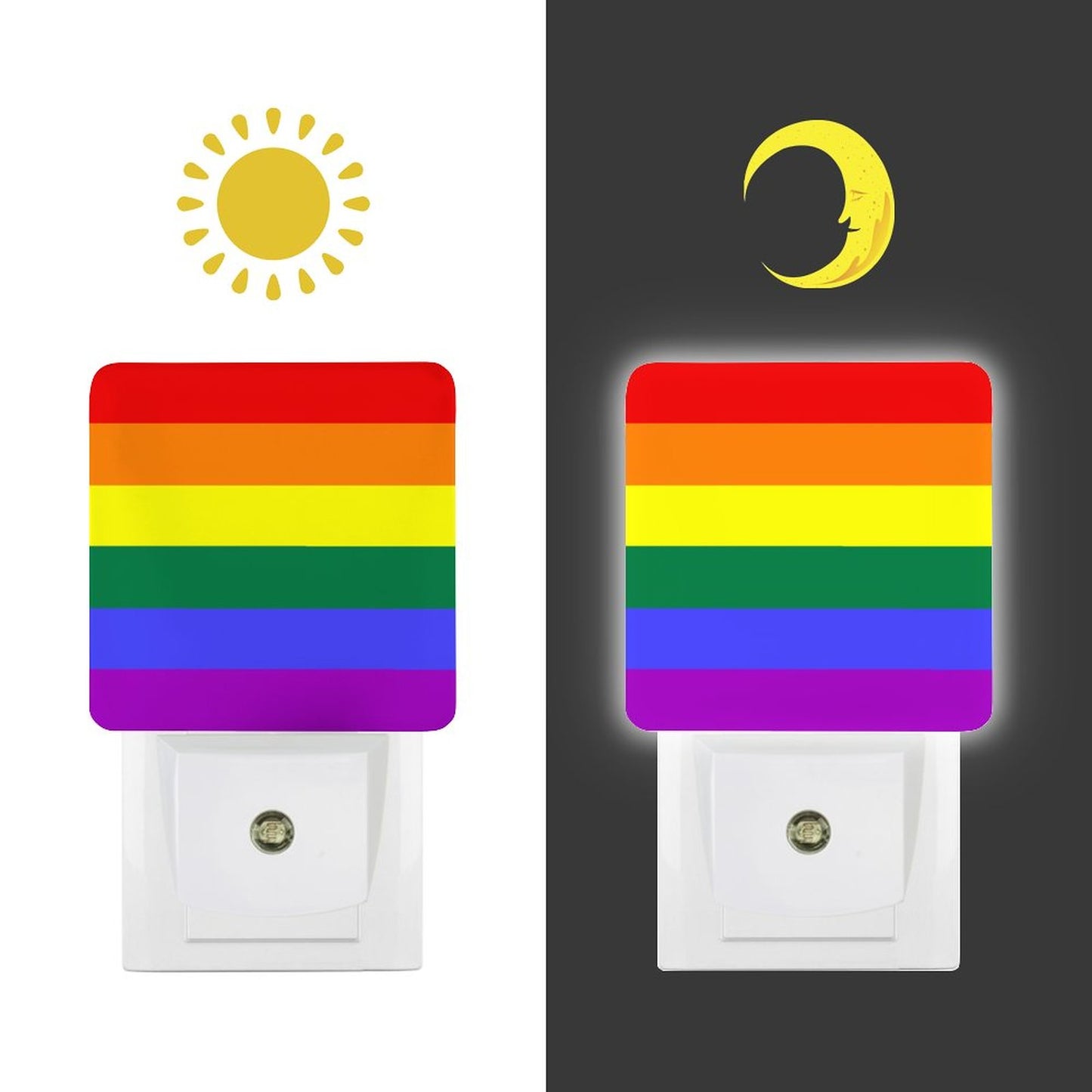 Rainbow Pride Flag Night Light - Multiple Sizes