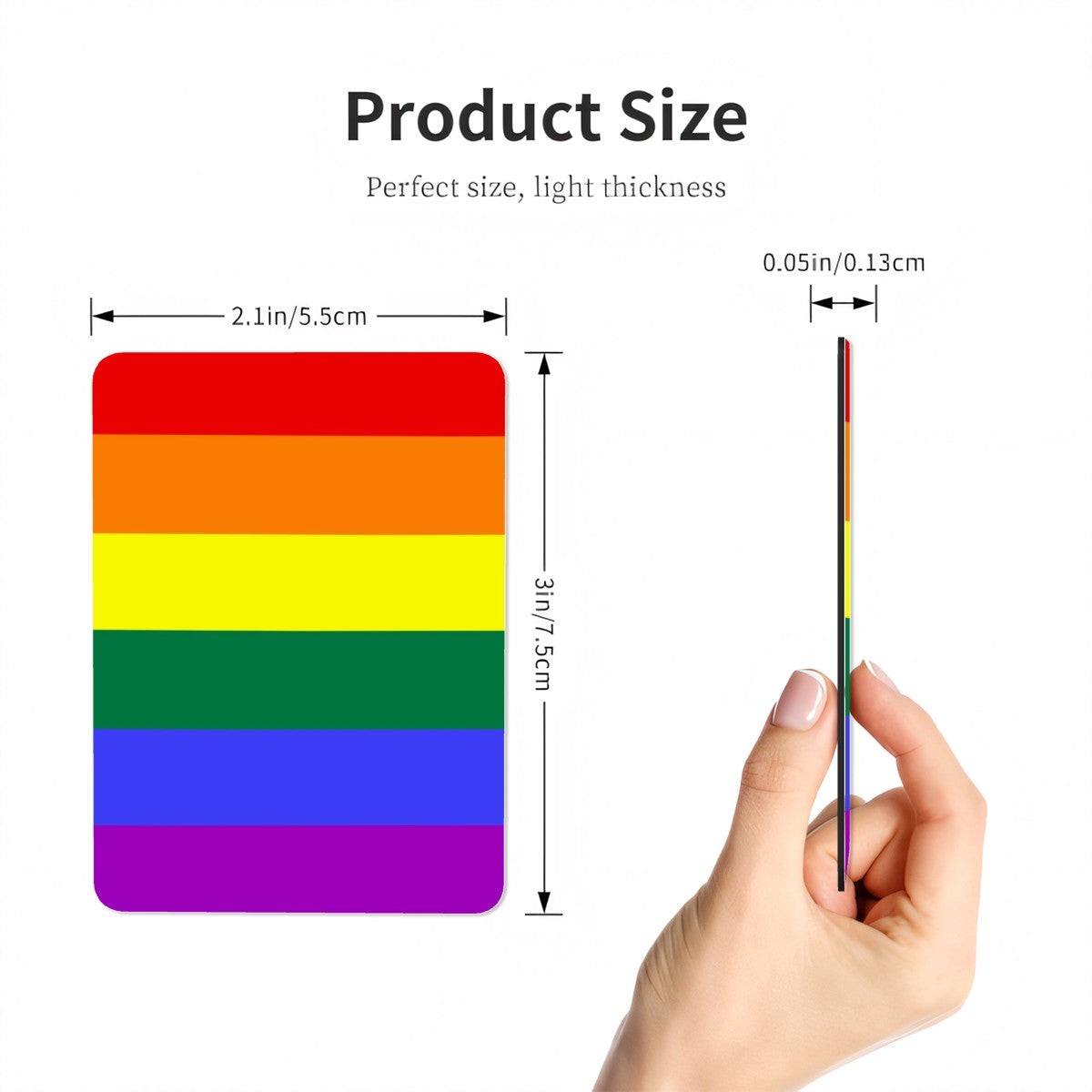 Rainbow Pride Flag Rectangle Magnet