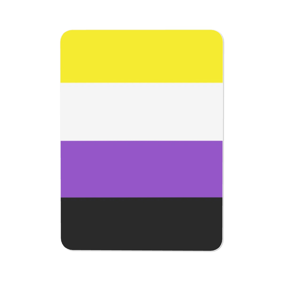 Non-Binary Pride Flag Rectangle Magnet