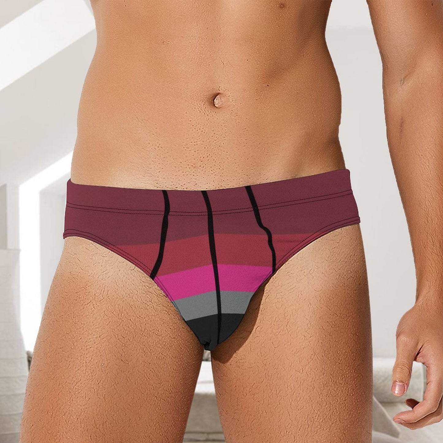 Muscle Fetish Pride Flag Briefs – Traditional Masculine Cut
