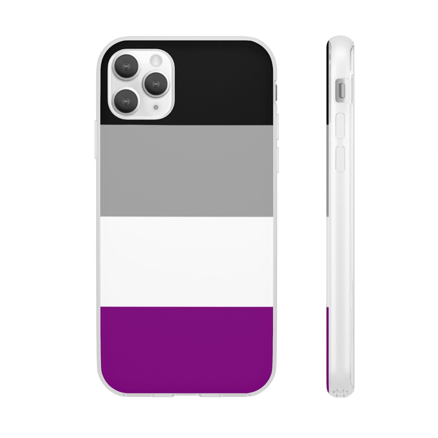 Asexual Pride Flag iPhone Flexi Case - Multiple Generations