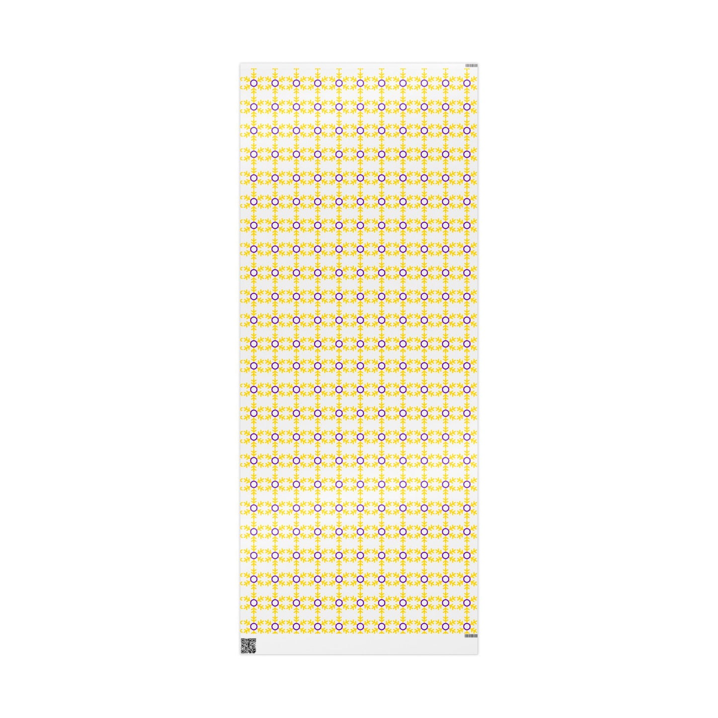 Intersex Pride Flag Snowflake Wrapping Paper - Multiple Sizes/Finishes