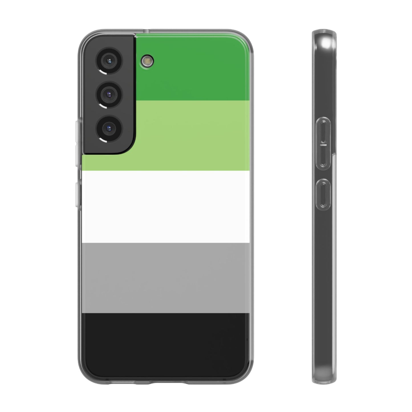 Aromantic Pride Flag Samsung Flexi Case - Multiple Generations