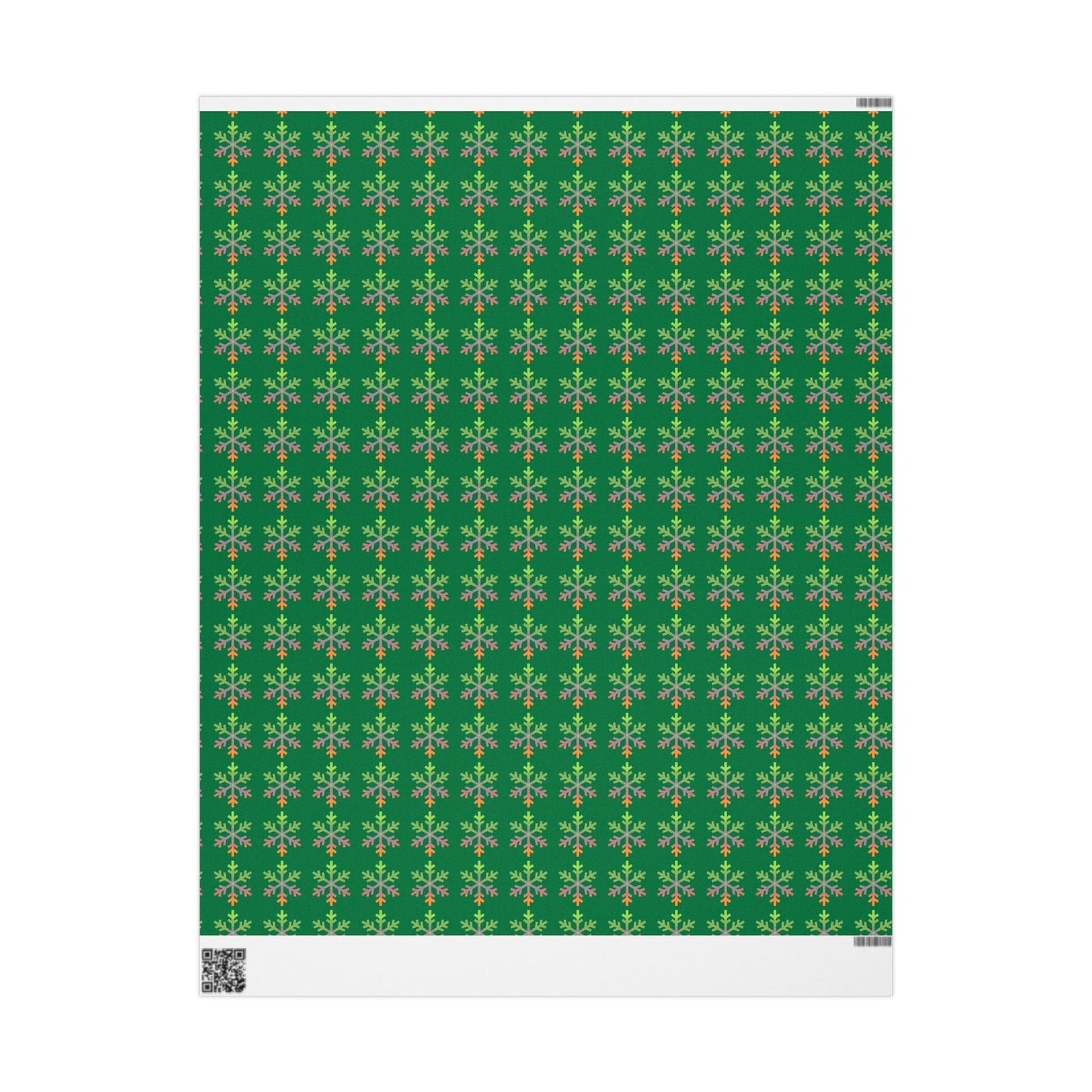 Aliagender Pride Flag Snowflake Wrapping Paper - Multiple Sizes/Finishes