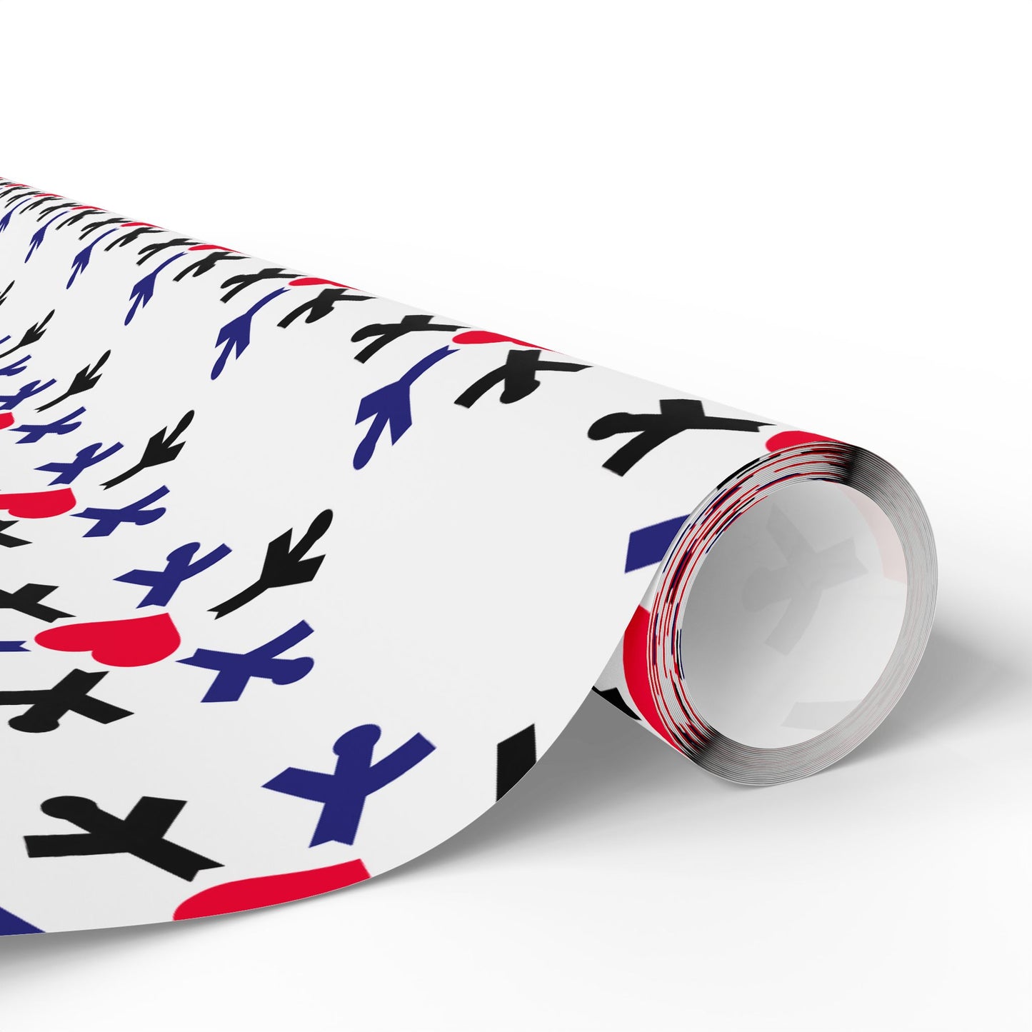 Leather Pride Flag Snowflake Wrapping Paper - Multiple Sizes/Finishes