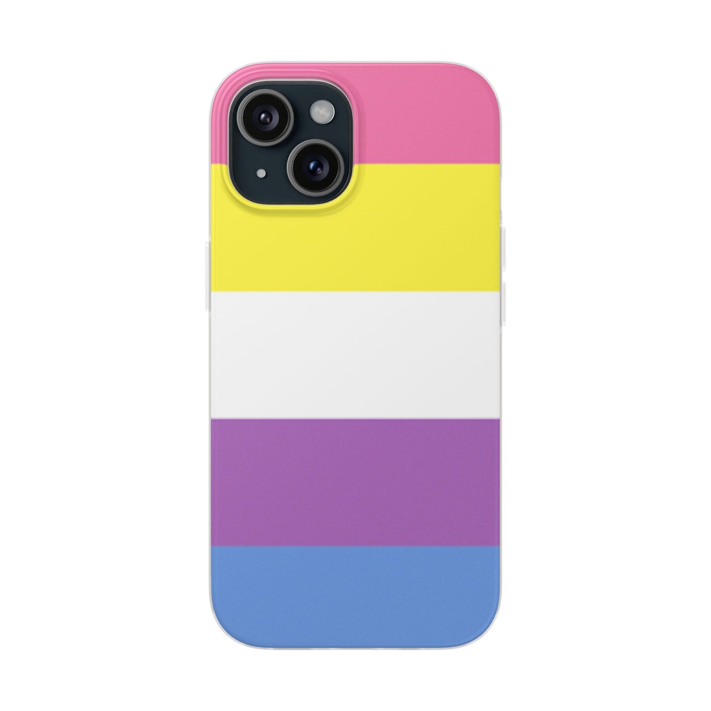 Bigender Pride Flag iPhone Flexi Case - Multiple Generations