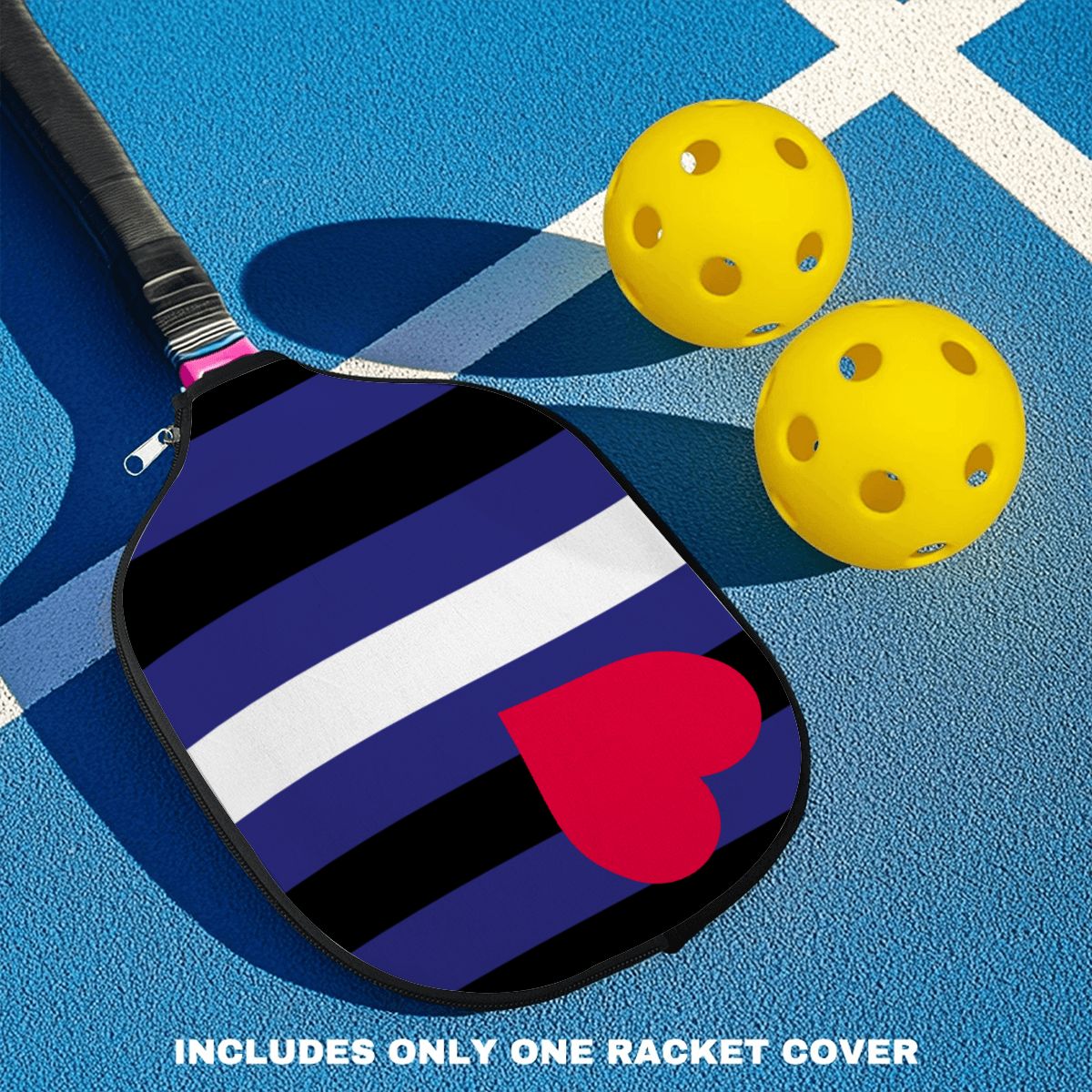 Leather Pride Flag Pickleball Paddle Cover