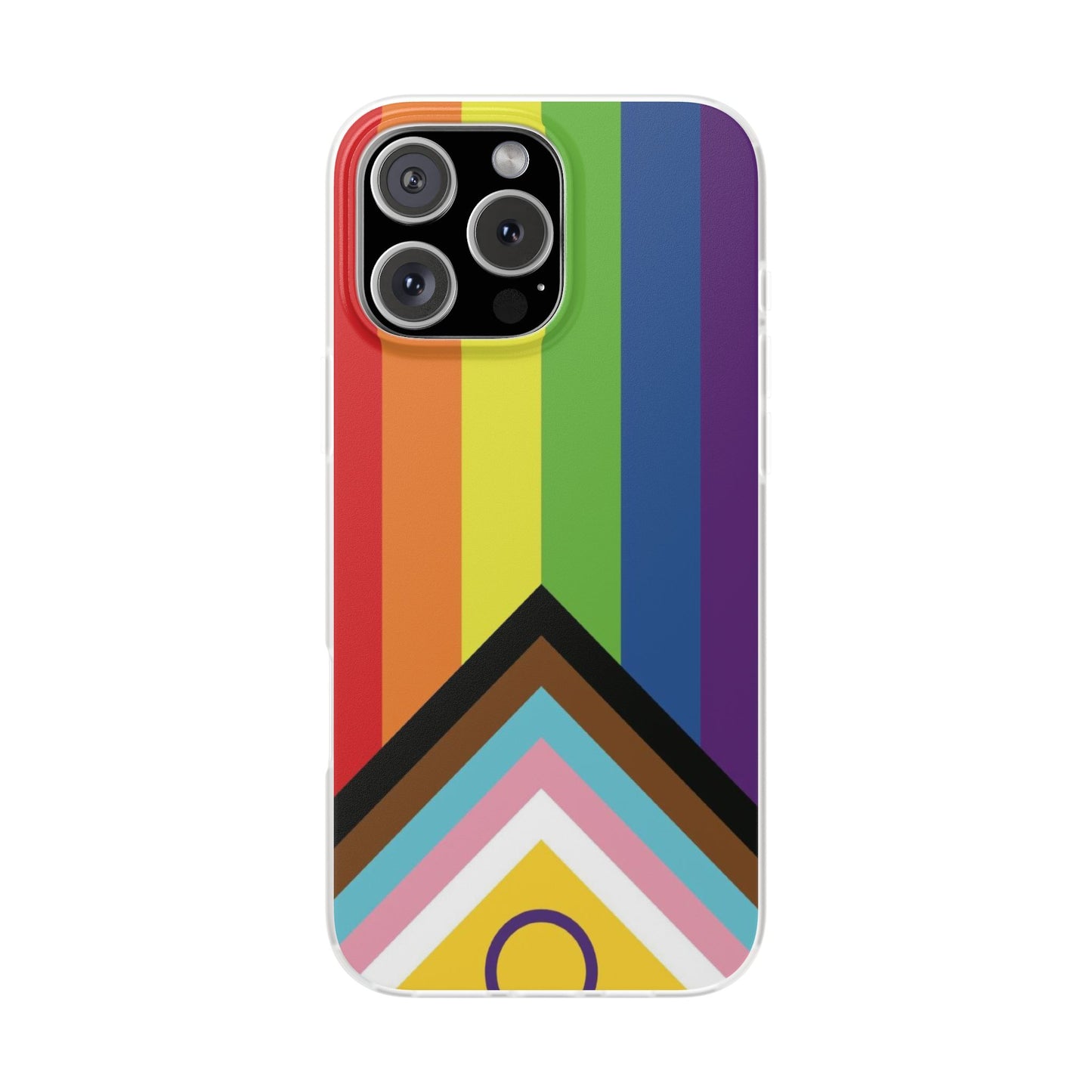 Inclusive Progress Pride Flag iPhone Flexi Case - Multiple Generations