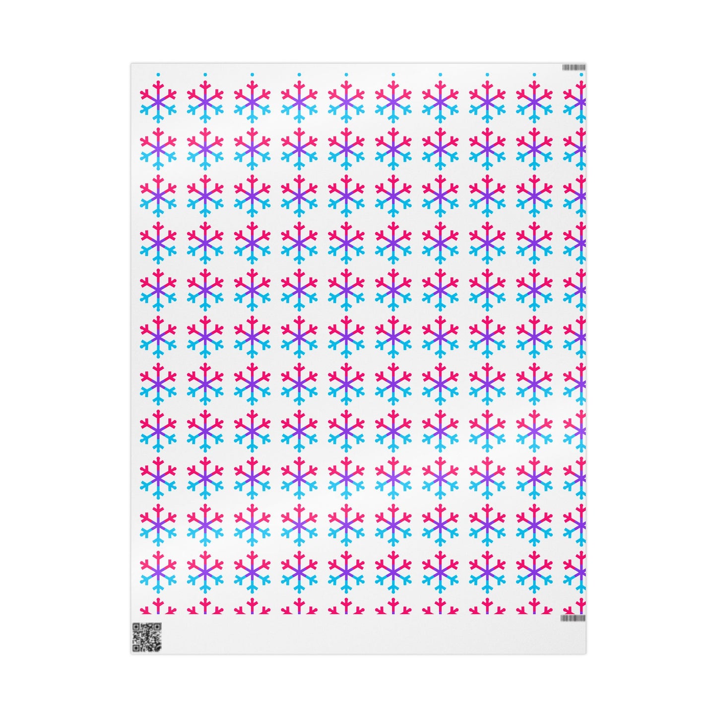 Androgyne Pride Flag Snowflake Wrapping Paper - Multiple Sizes/Finishes