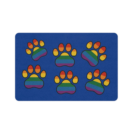 Radical Dog Paws Pet Food Mat