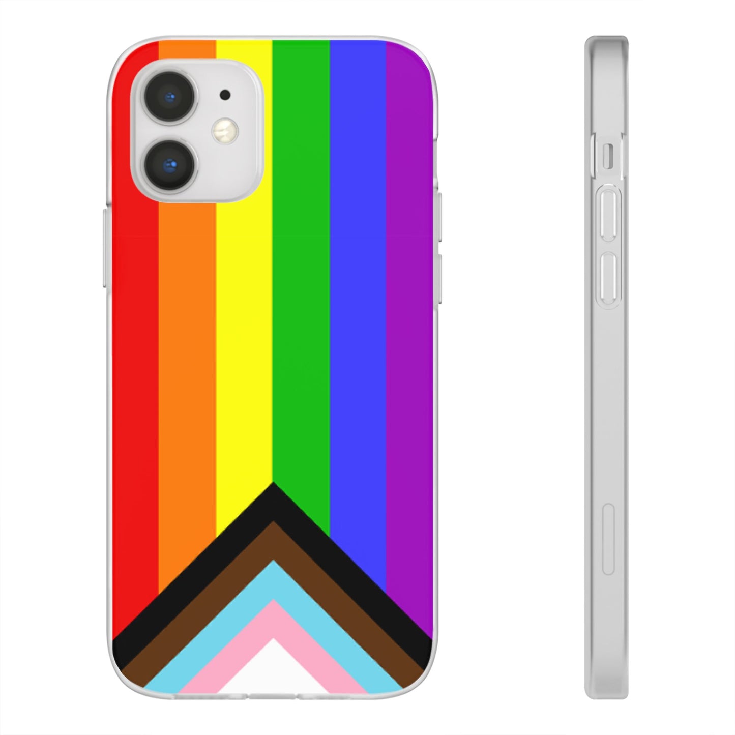 Progress Pride Flag iPhone Flexi Case - Multiple Generations