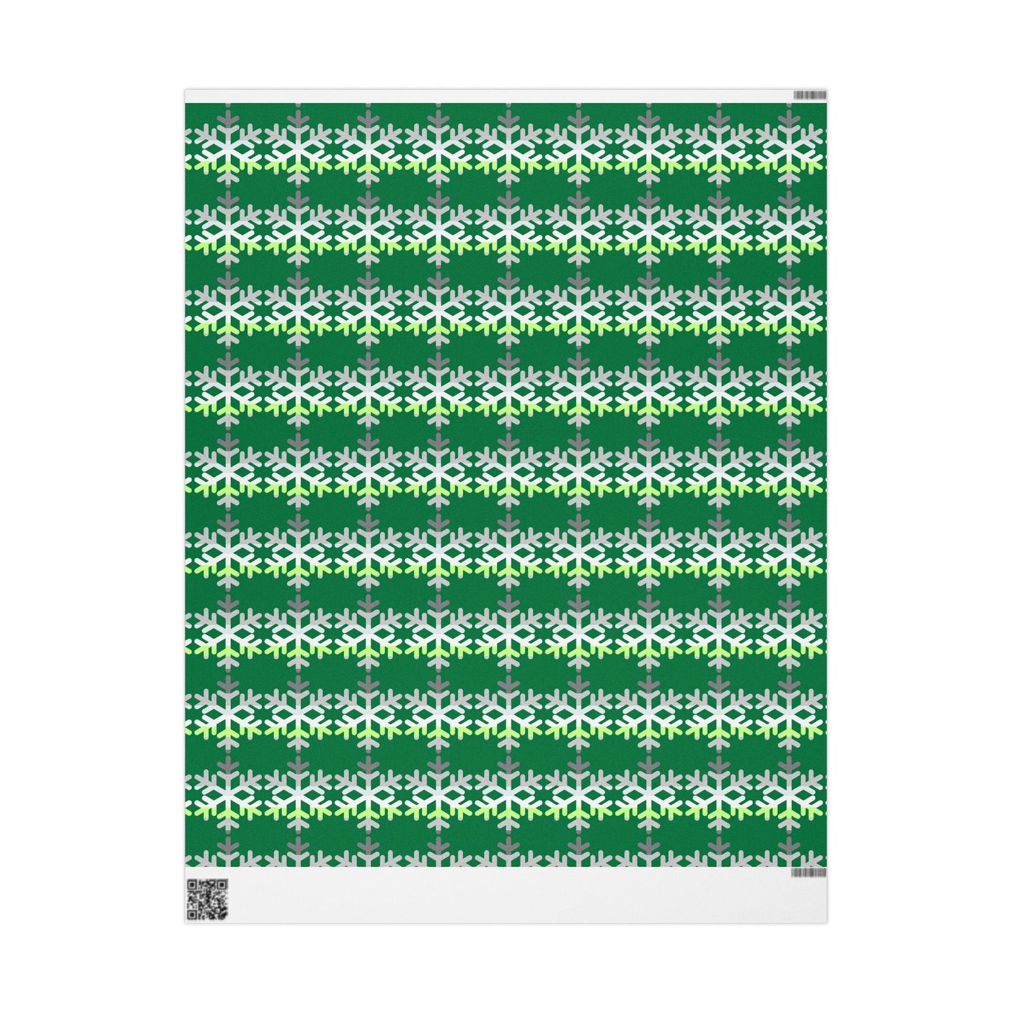Demiagender Pride Flag Snowflake Wrapping Paper - Multiple Sizes/Finishes