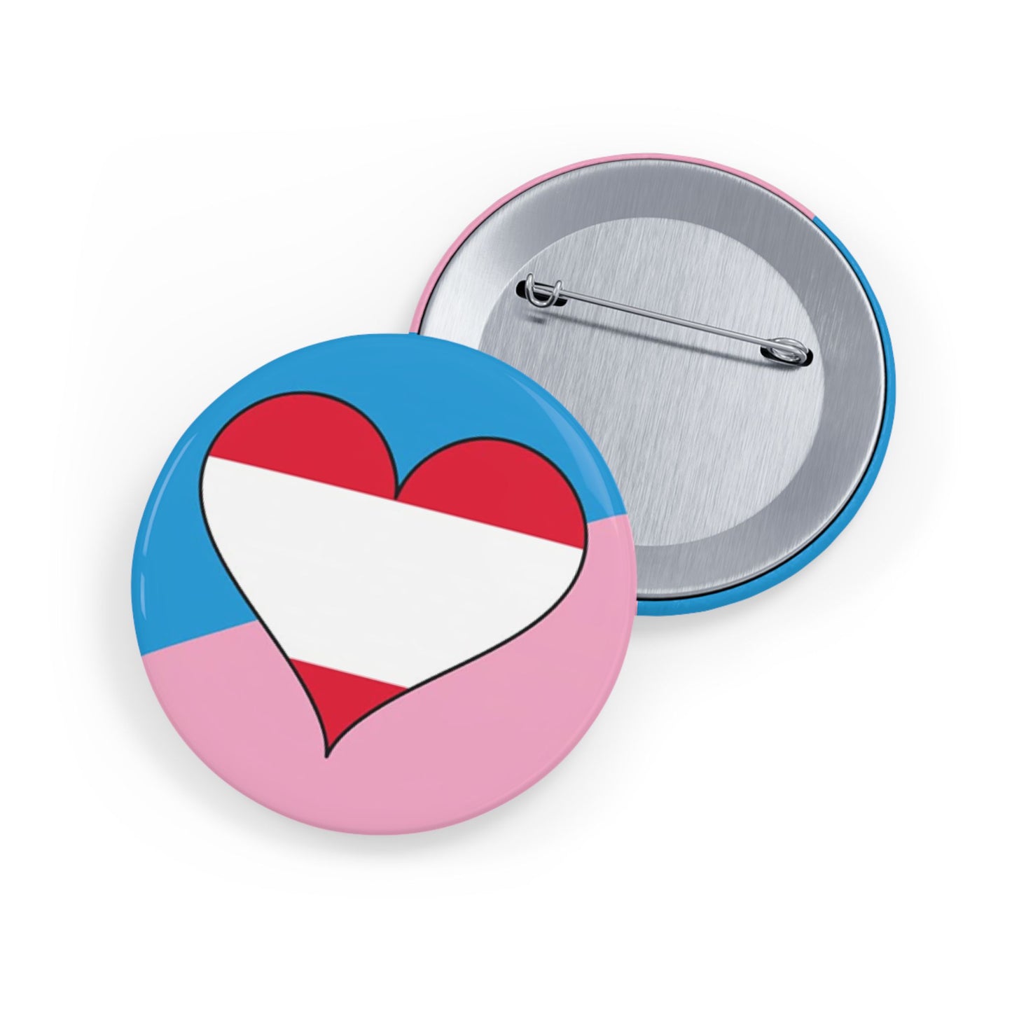 Age Play Fetish Flag Round Pin