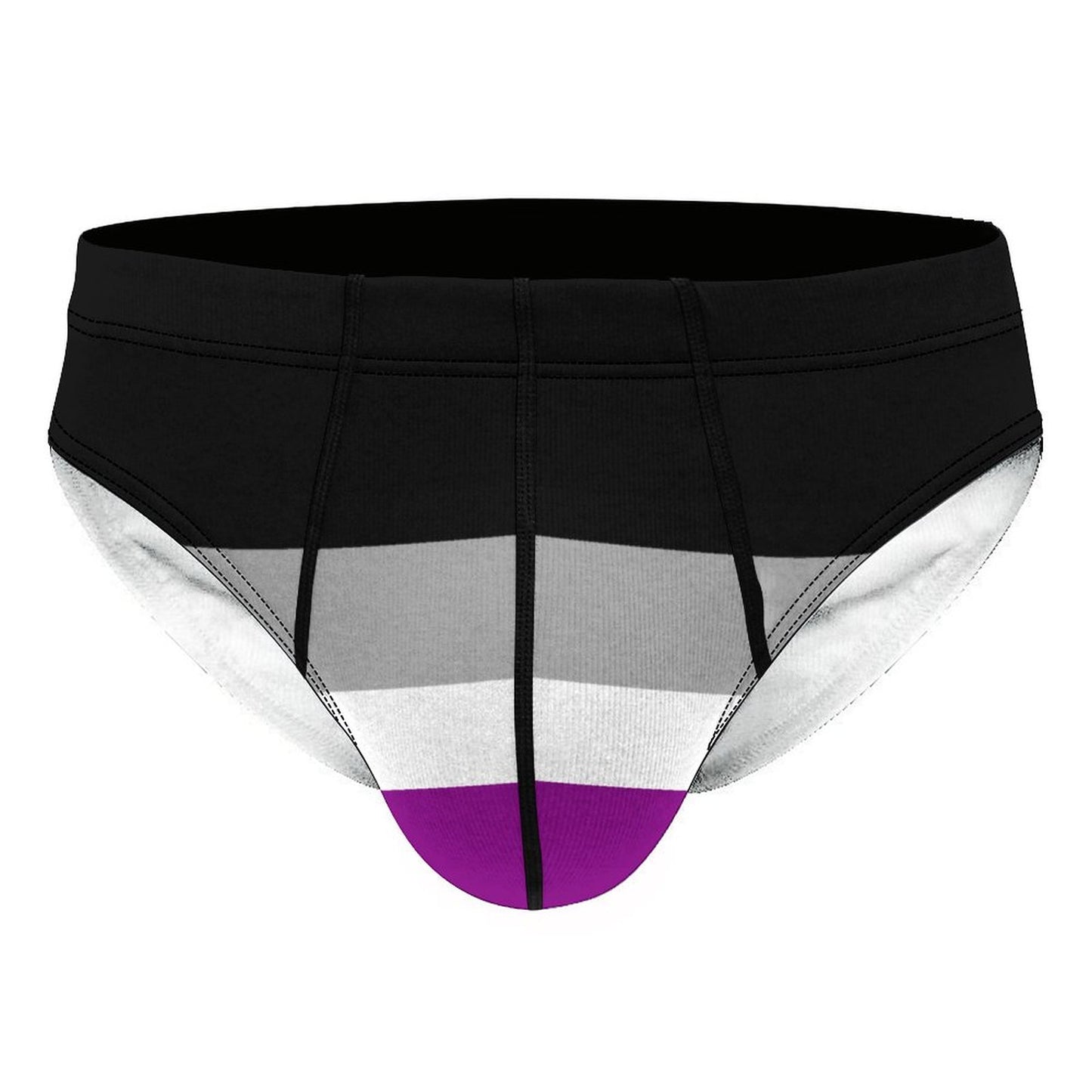 Asexual Pride Flag Briefs – Traditional Masculine Cut