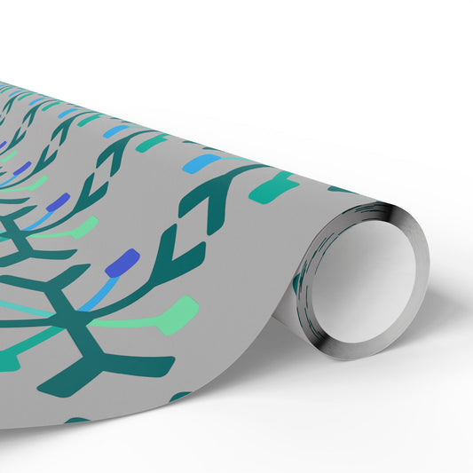 MLM Pride Flag Snowflake Wrapping Paper - Multiple Sizes/Finishes
