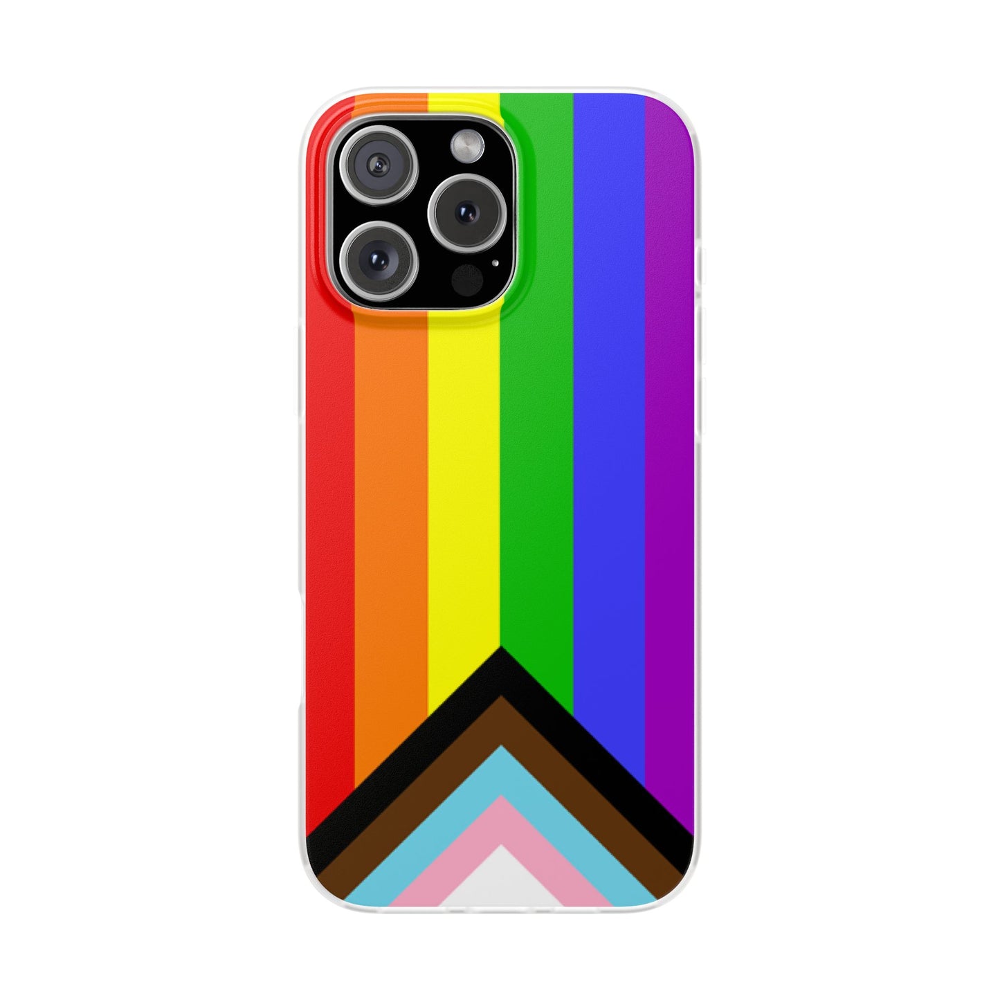 Progress Pride Flag iPhone Flexi Case - Multiple Generations