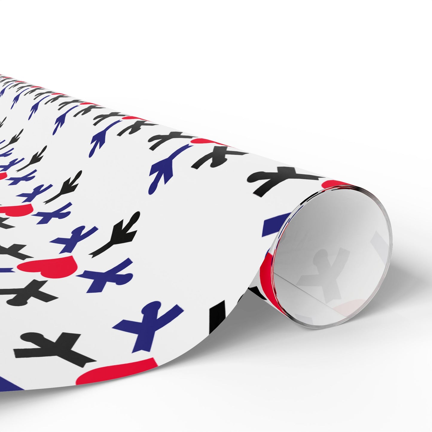 Leather Pride Flag Snowflake Wrapping Paper - Multiple Sizes/Finishes