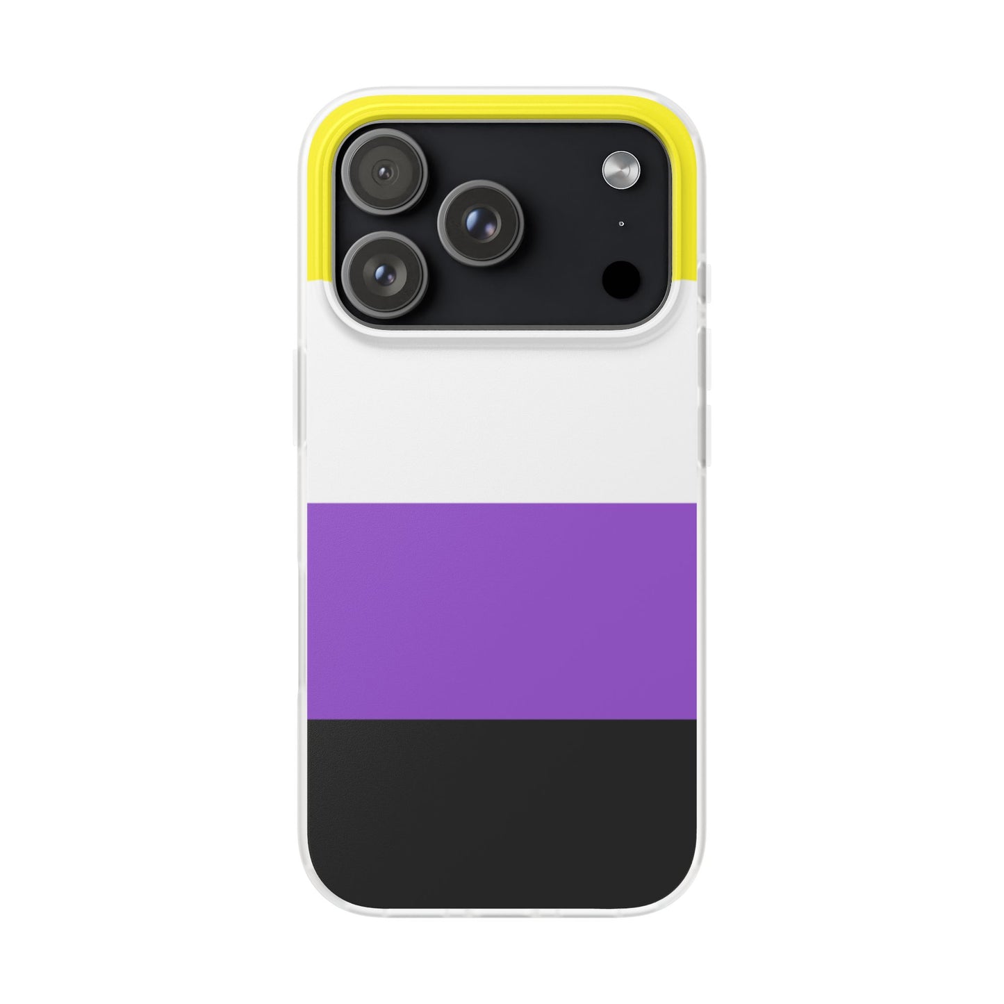Non-Binary Pride Flag iPhone Flexi Case - Multiple Generations