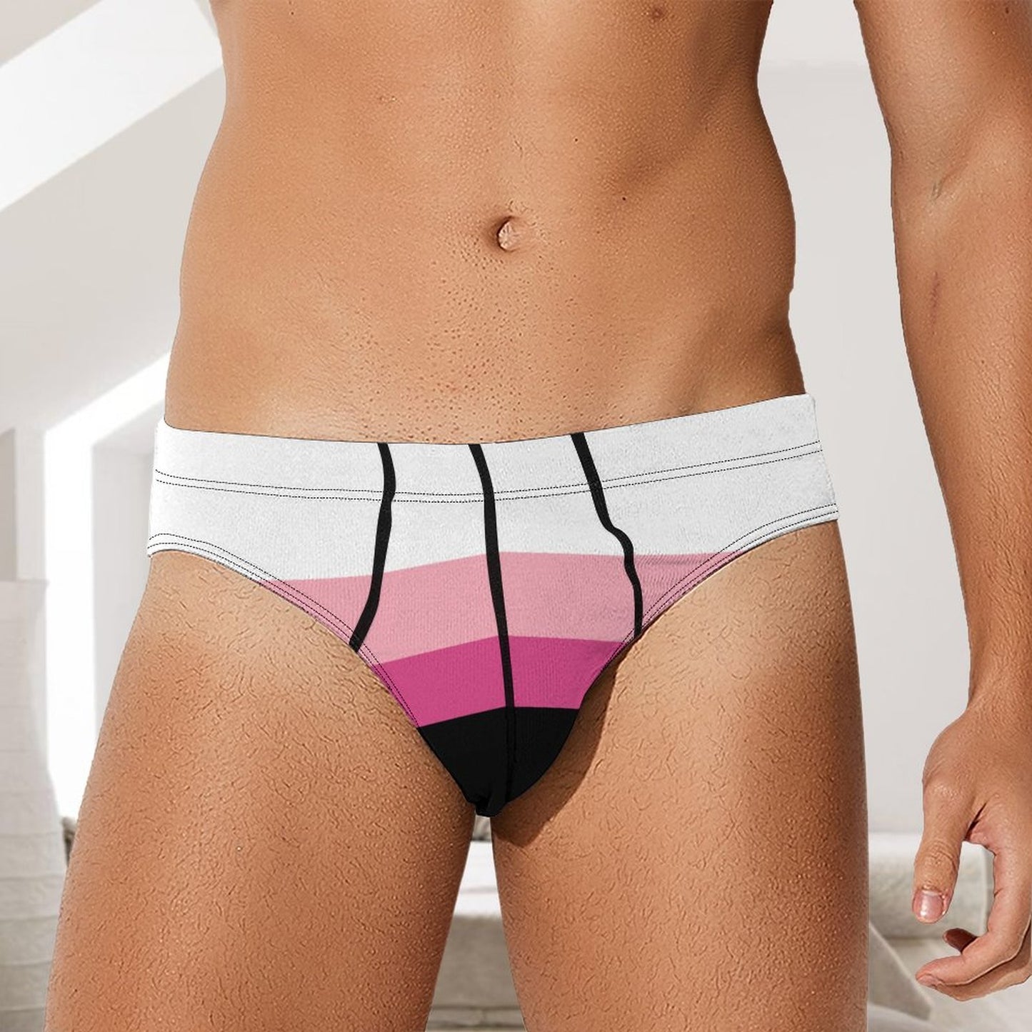 Transfeminine Pride Flag Briefs – Traditional Masculine Cut