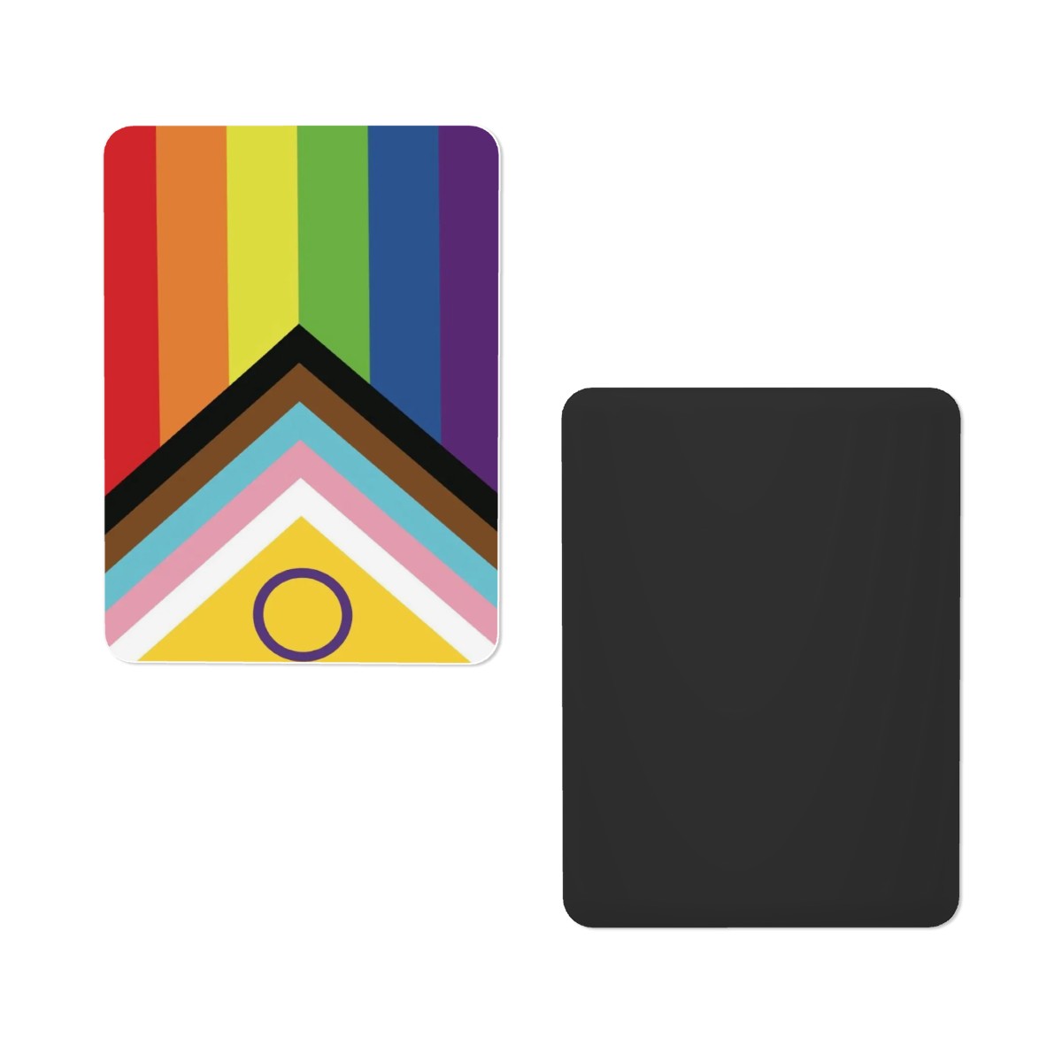 Inclusive Progress Pride Flag Rectangle Magnet