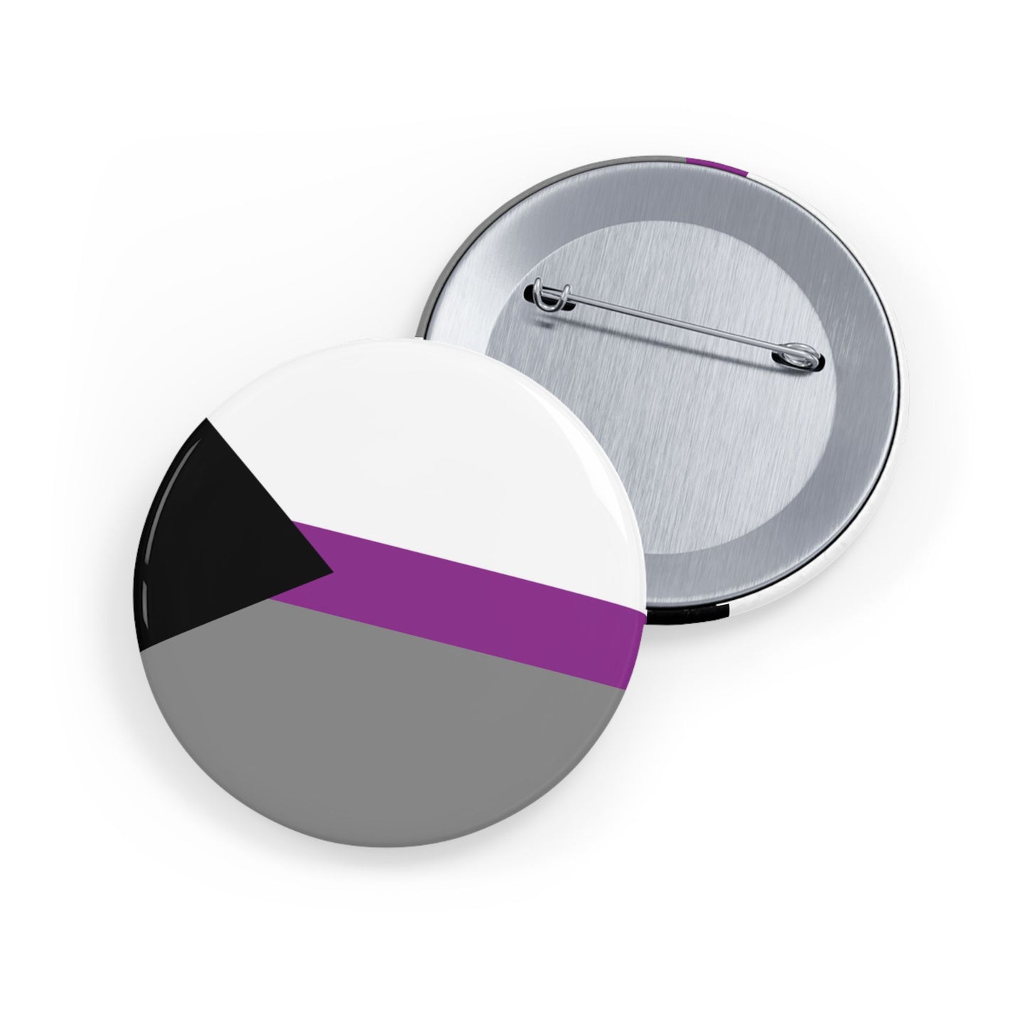 Demisexual Pride Flag Round Pins - Multiple Sizes