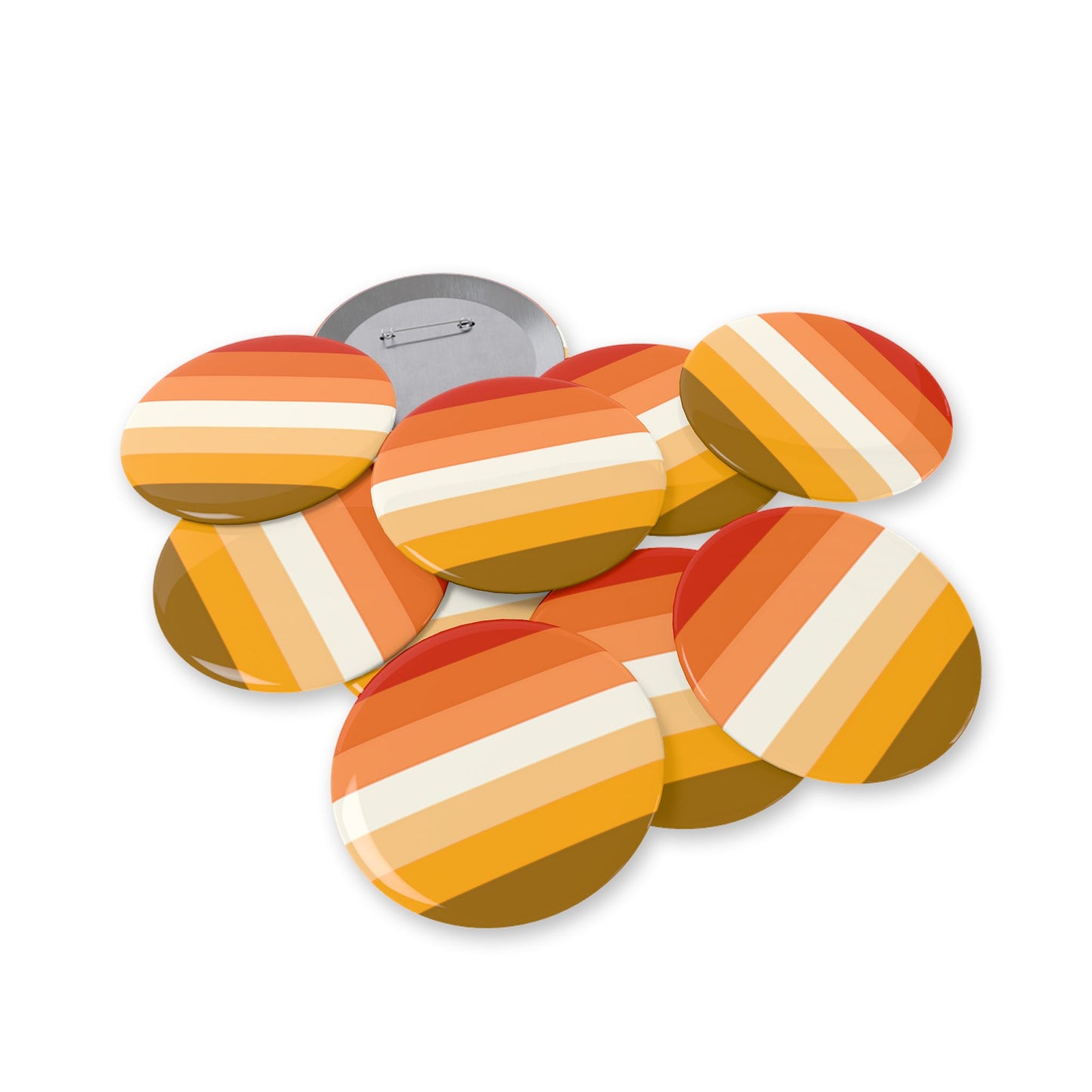 Butch Pride Flag (Mod Q) Round Pins - Multiple Sizes