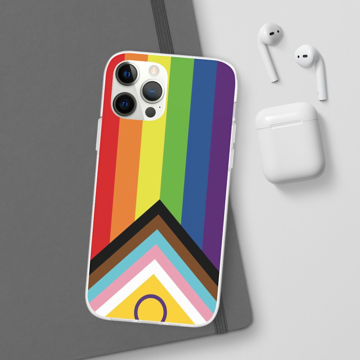 Inclusive Progress Pride Flag iPhone Flexi Case - Multiple Generations