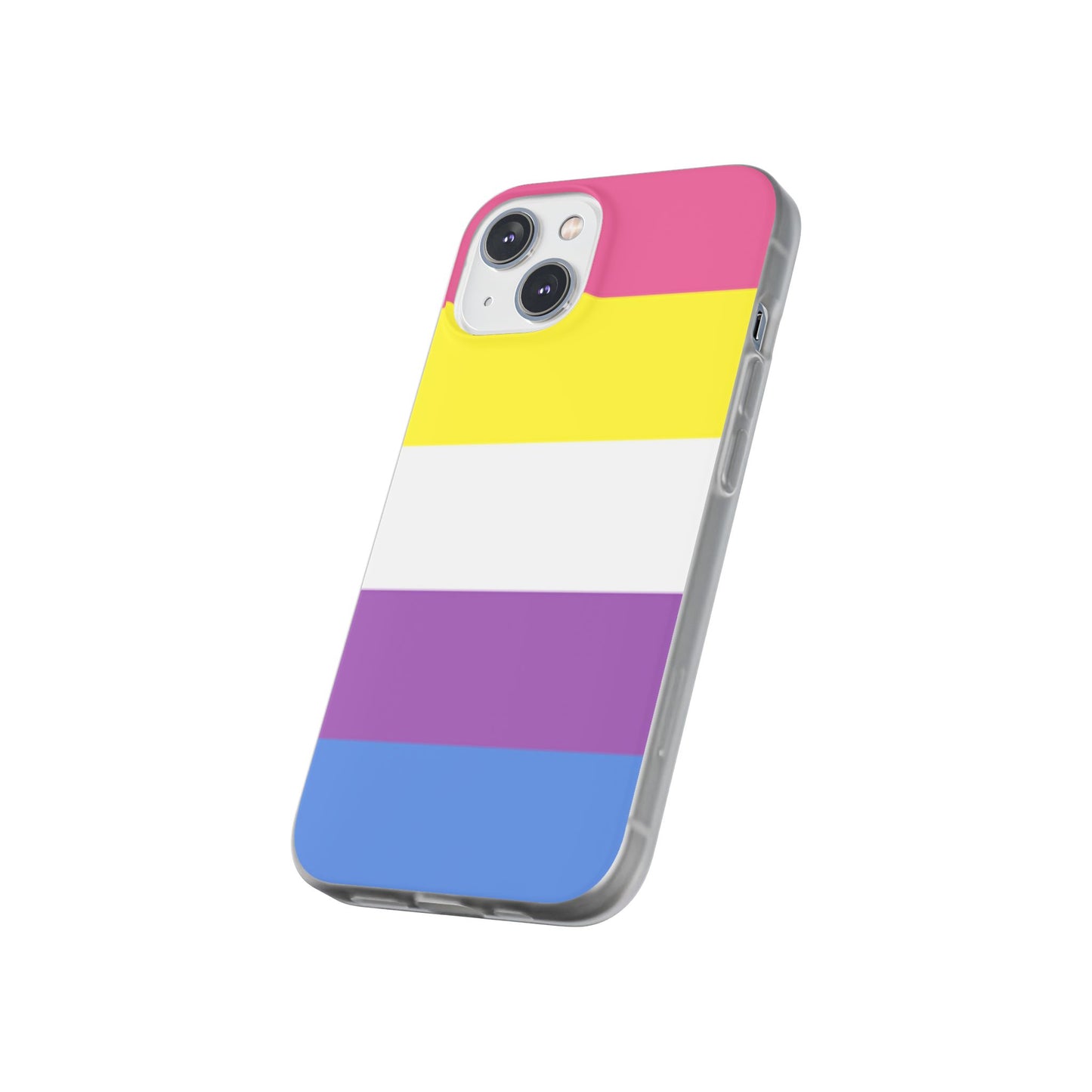 Bigender Pride Flag iPhone Flexi Case - Multiple Generations