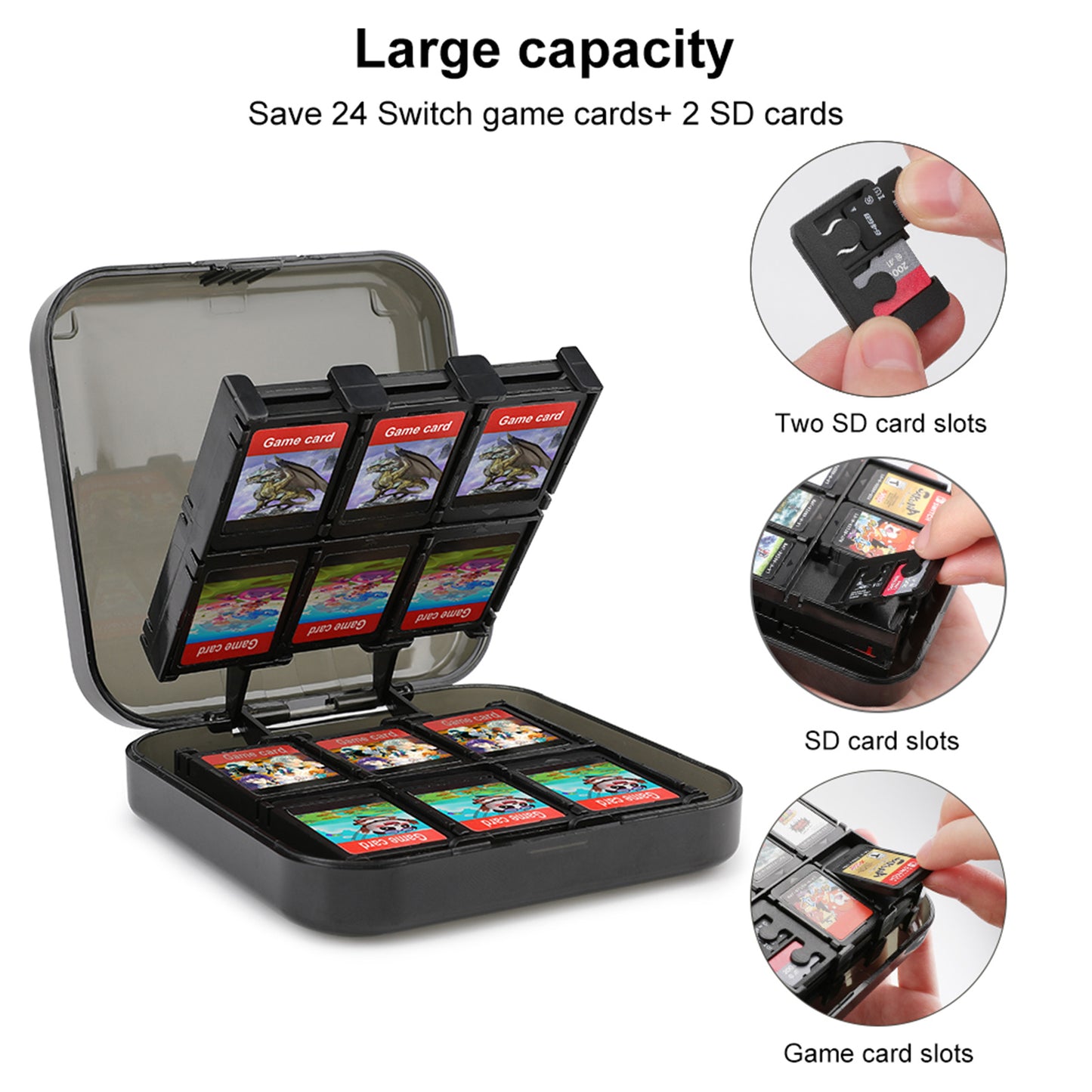 Inclusive Progress Pride Flag Switch Game Console Cassette Box (24-bit)