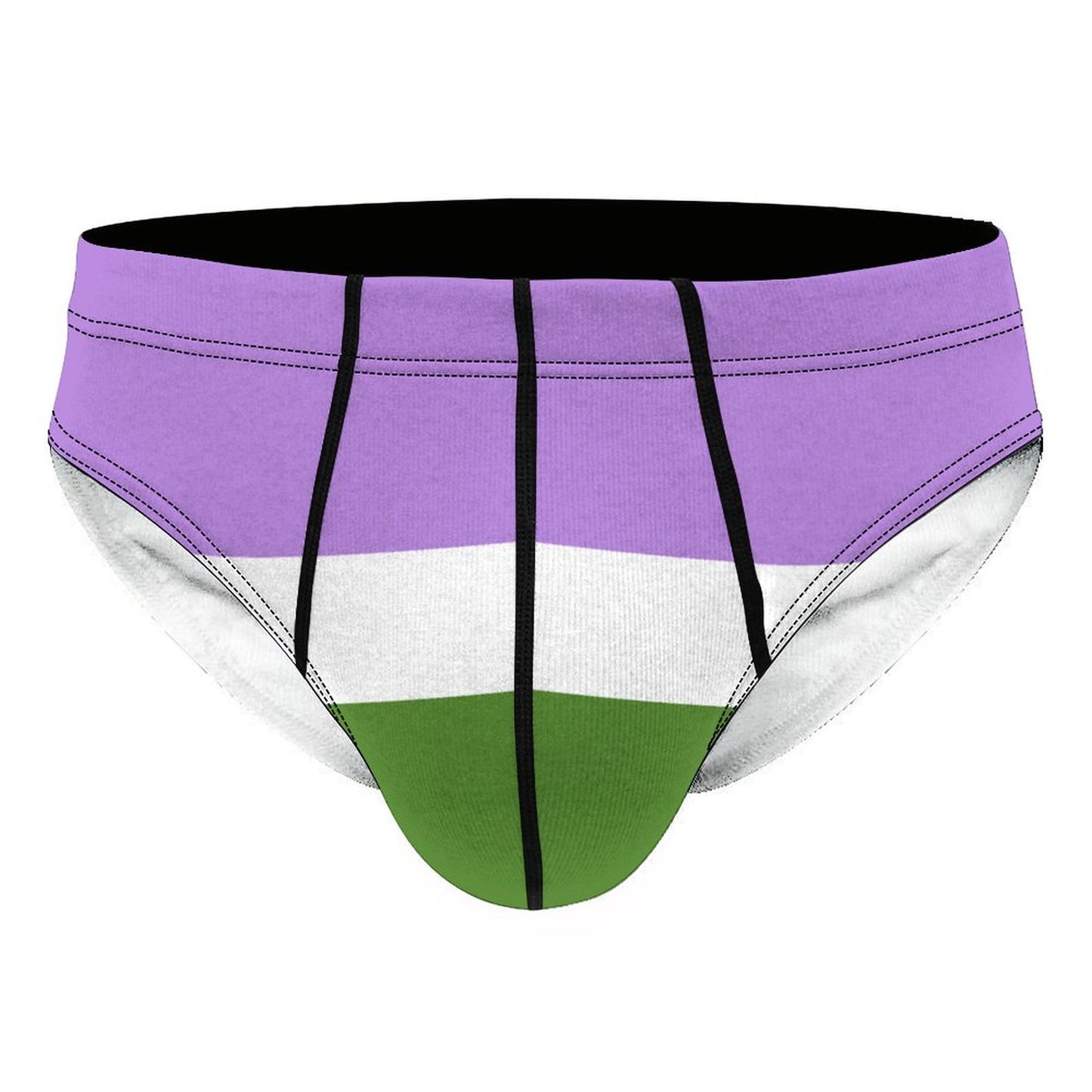 Genderqueer Pride Flag Briefs – Traditional Masculine Cut