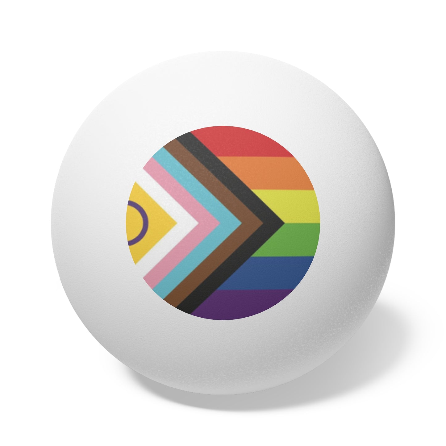 Inclusive Progress Pride Flag Ping Pong Balls - 6 pcs