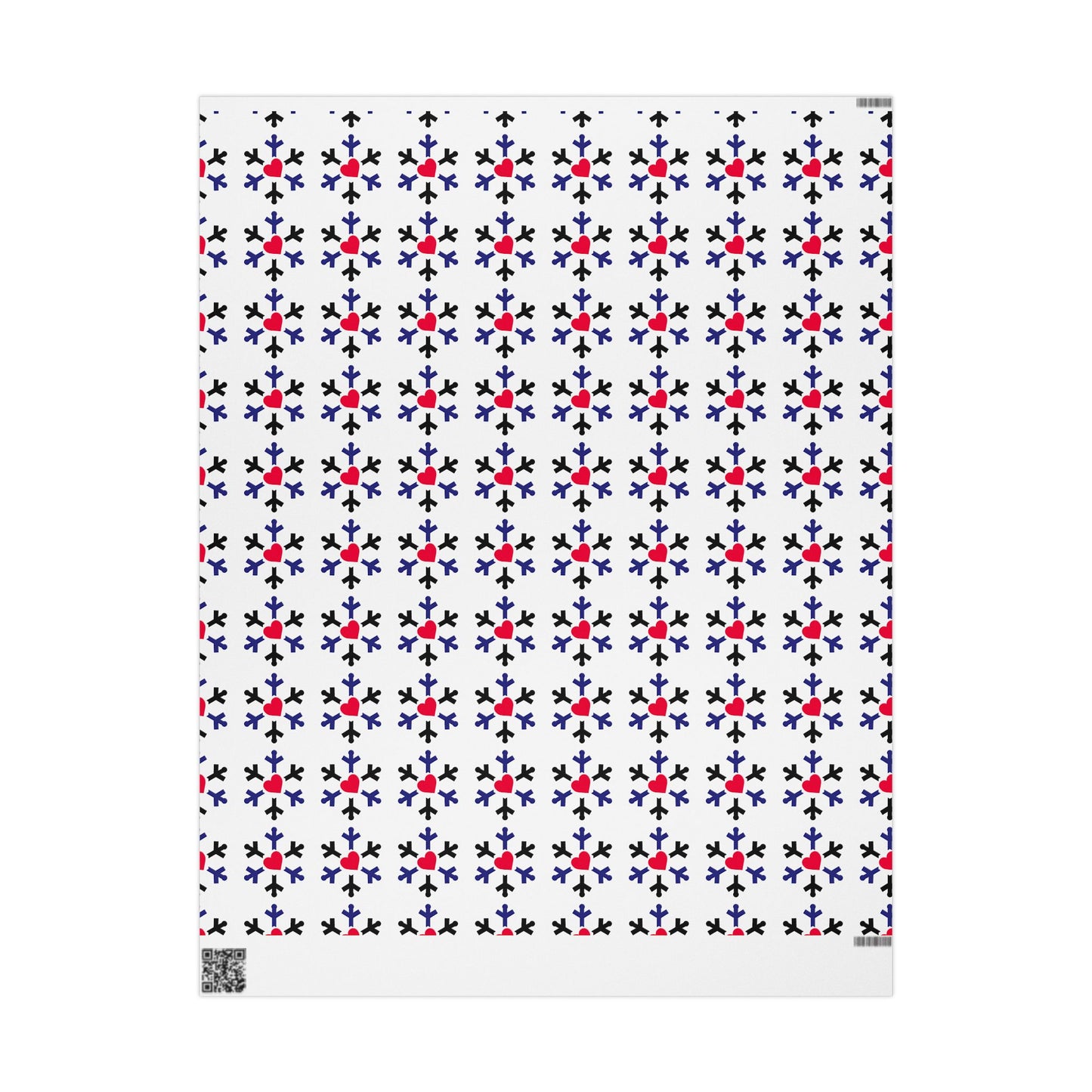 Leather Pride Flag Snowflake Wrapping Paper - Multiple Sizes/Finishes