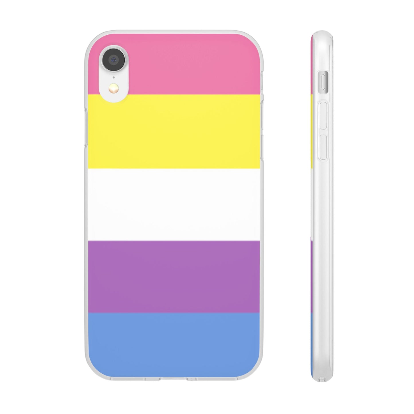 Bigender Pride Flag iPhone Flexi Case - Multiple Generations