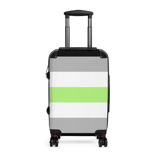 Agender Pride Flag Travel Luggage