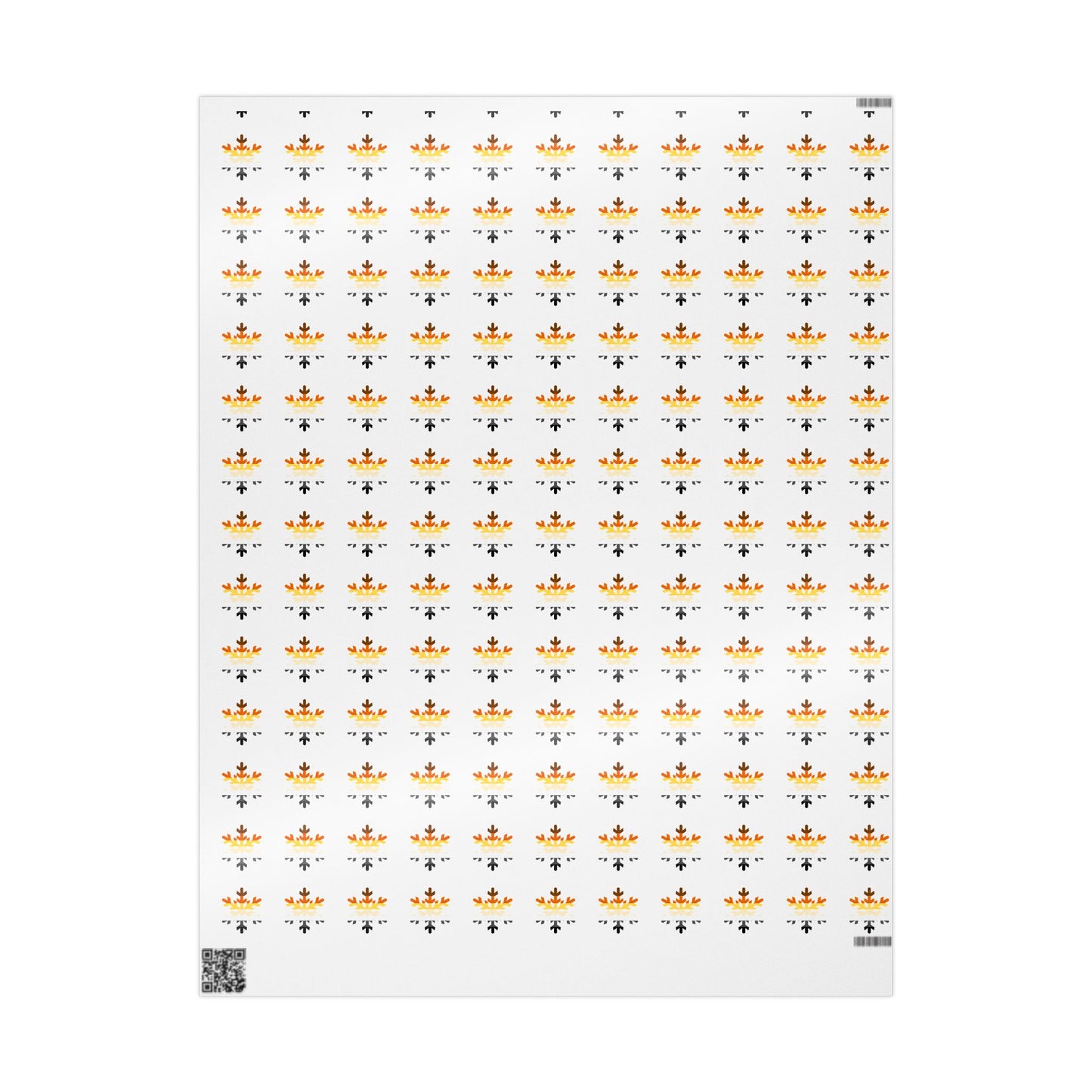 Bear Pride Flag Snowflake Wrapping Paper - Multiple Sizes/Finishes
