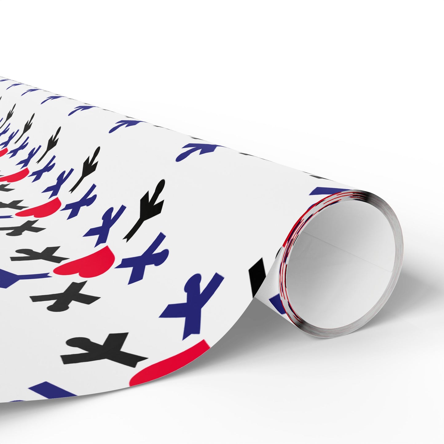 Leather Pride Flag Snowflake Wrapping Paper - Multiple Sizes/Finishes