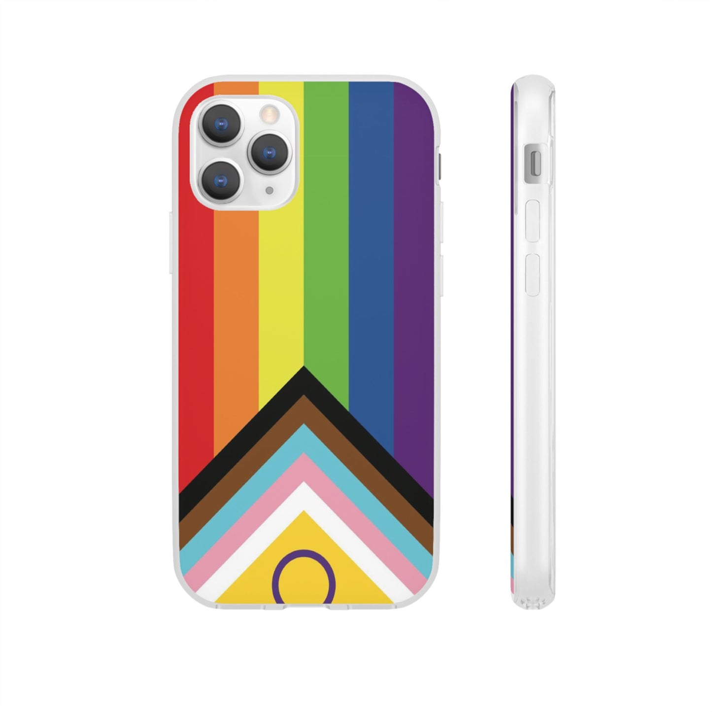 Inclusive Progress Pride Flag iPhone Flexi Case - Multiple Generations