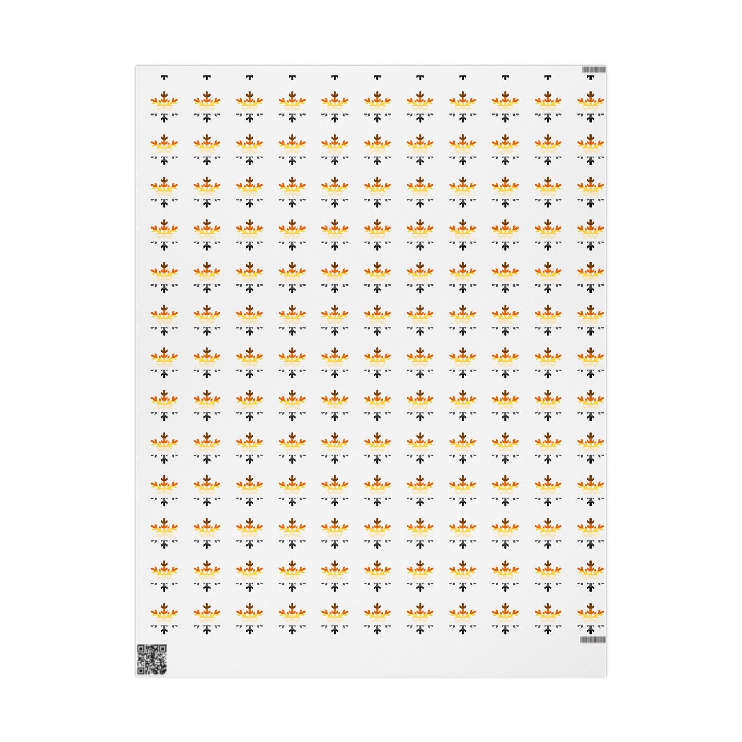 Bear Pride Flag Snowflake Wrapping Paper - Multiple Sizes/Finishes