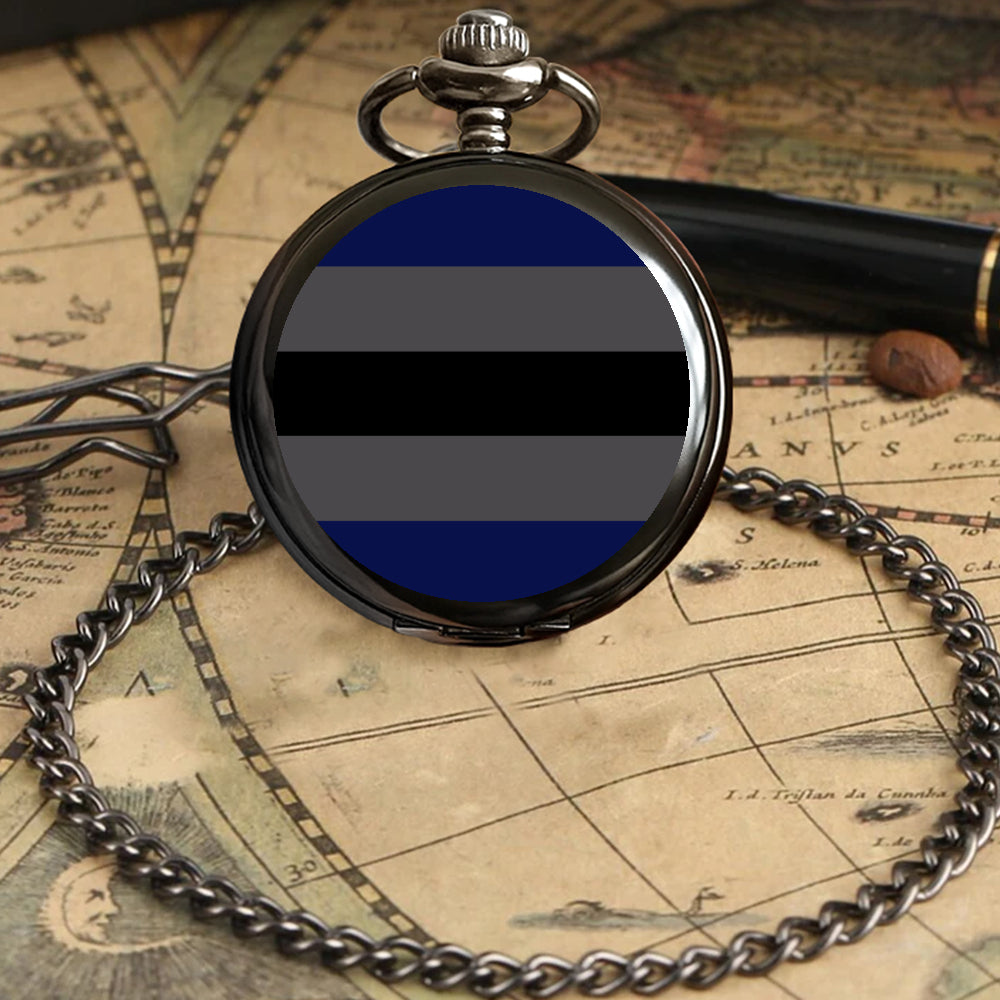 Gendervoid Pride Flag Round Pocket Watch