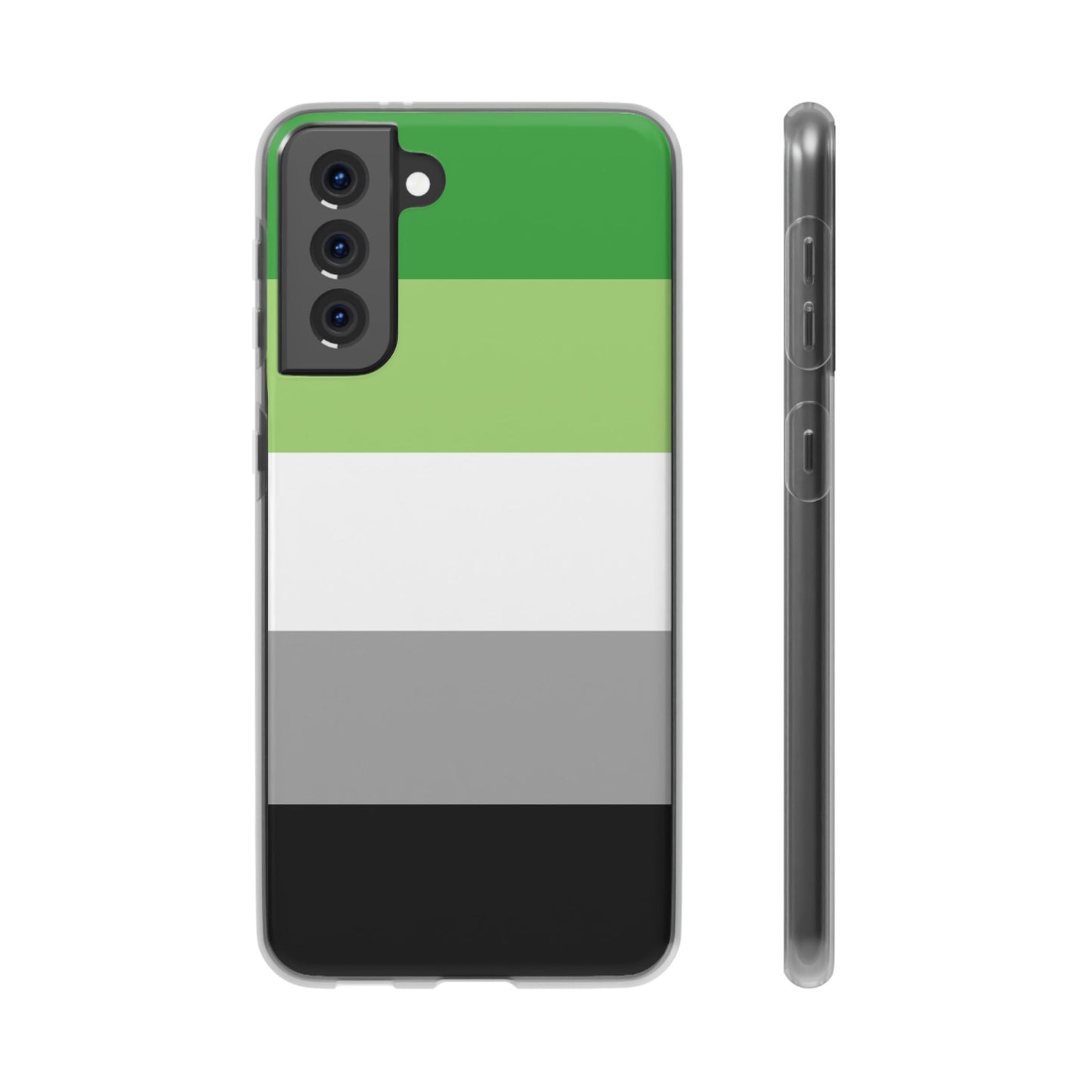 Aromantic Pride Flag Samsung Flexi Case - Multiple Generations