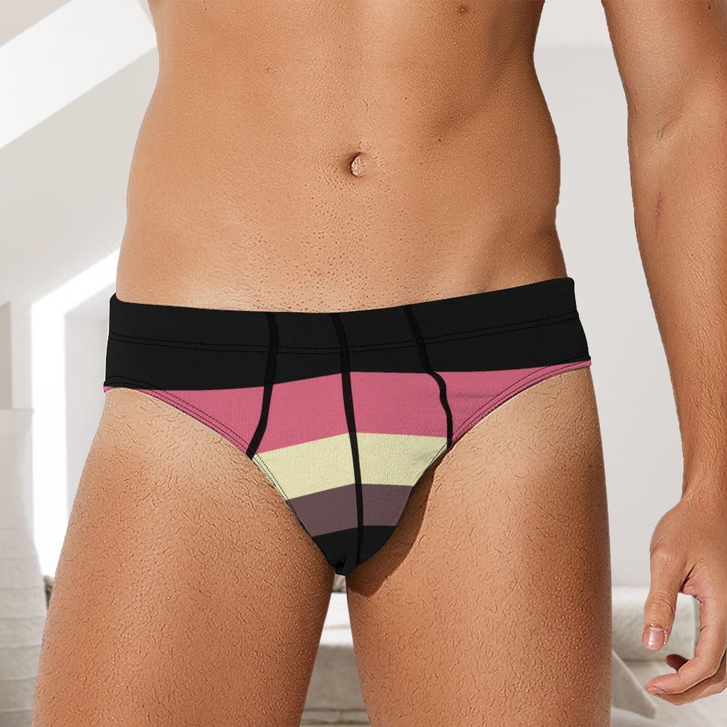 Fat Fetish Pride Flag Briefs – Traditional Masculine Cut