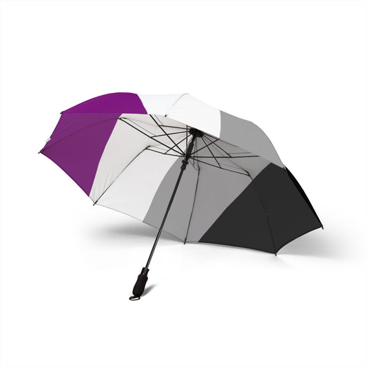 Asexual Pride Flag Semi-Automatic Foldable Umbrella