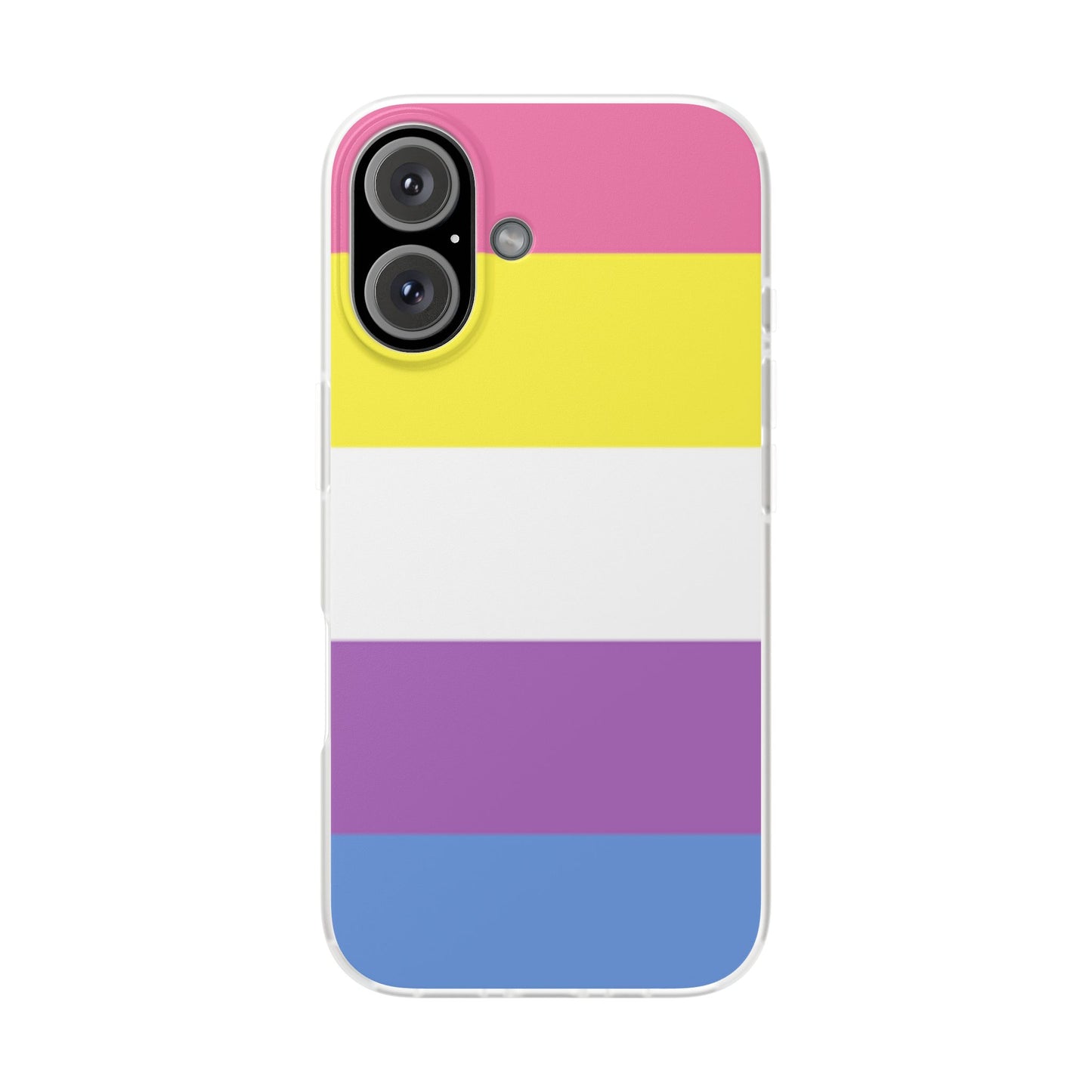 Bigender Pride Flag iPhone Flexi Case - Multiple Generations
