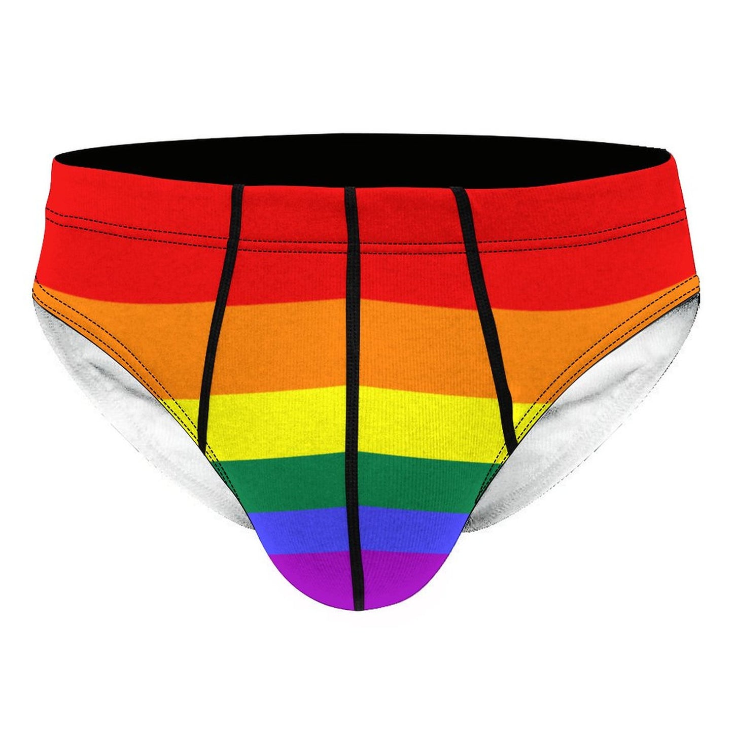 Two-Spirit Pride Flag Briefs – Traditional Masculine Cut