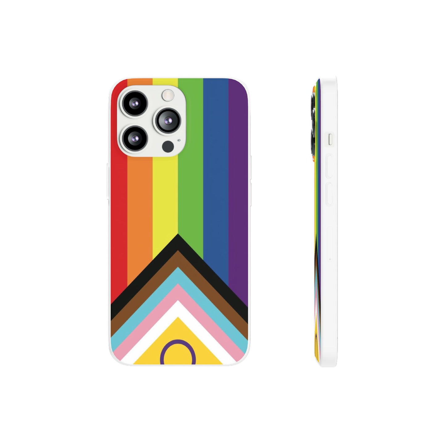 Inclusive Progress Pride Flag iPhone Flexi Case - Multiple Generations
