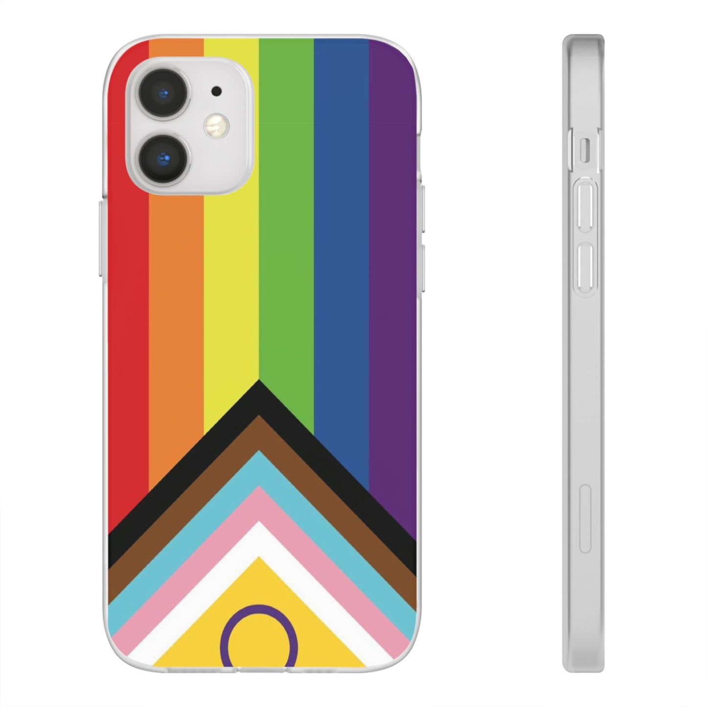 Inclusive Progress Pride Flag iPhone Flexi Case - Multiple Generations